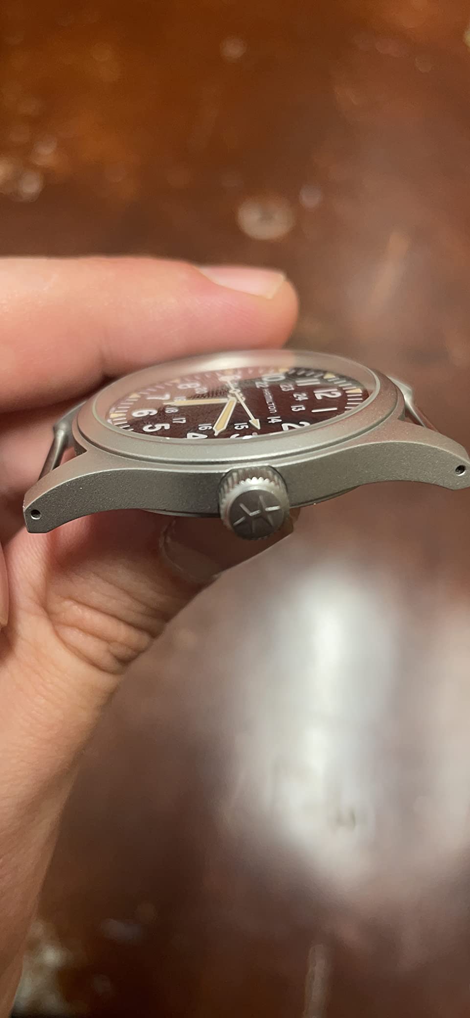 Hamilton Khaki Field Mechanical Men's Watch, 38mm Stainless Steel Case, Swiss Made, Black Dial Analog Wrist Watch for Men, 50m Waterproof, Sapphire Crystal, Textile Strap customer photo 2