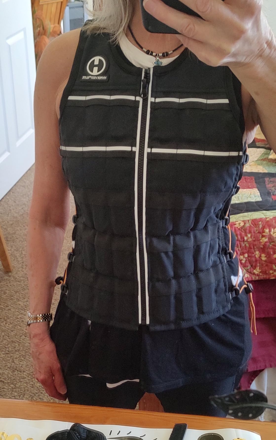 Hyperwear HyperVest ELITE Adjustable Weighted Vest for Women and Men - Thin Steel Weights, Stretch CORDURA Fabric - Weight Vest for Walking, Running, Strength Training customer photo 1