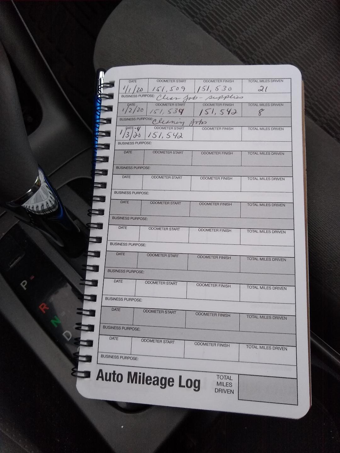 Auto Mileage & Expense Notebook - Vehicle Mileage Log, Miles Log Book to Track Over 400 Rides or Sessions, Track Odometer for Business Driving or Rideshare Apps - 5 x 8 Inches, 60 Pages (Pack of 3) customer photo 1