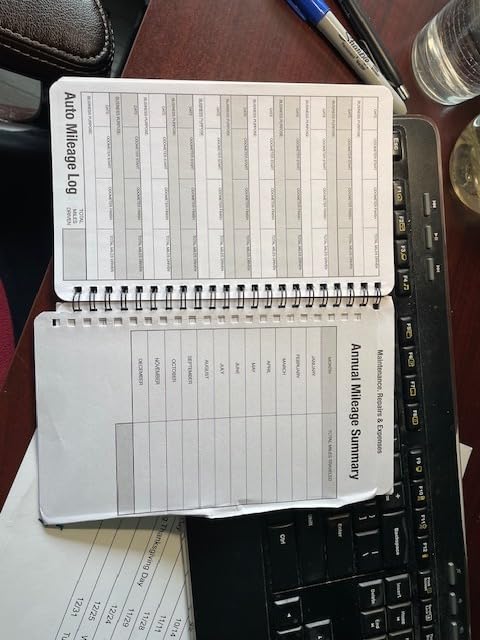 Auto Mileage & Expense Notebook - Vehicle Mileage Log, Miles Log Book to Track Over 400 Rides or Sessions, Track Odometer for Business Driving or Rideshare Apps - 5 x 8 Inches, 60 Pages (Pack of 3) customer photo 2