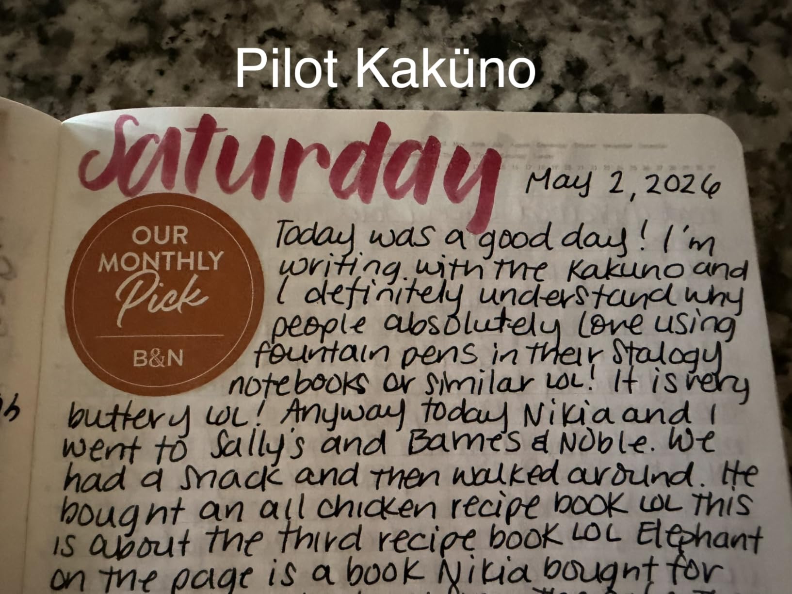 Pilot Kakuno Fountain Pen, Clear Barrel, Medium Nib, 0.5mm, Pilot Kakuno Fountain Pen Extra Fine customer photo 2