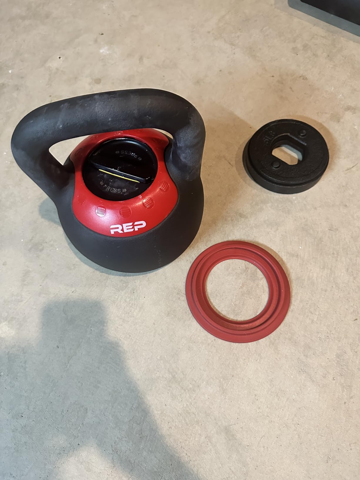 Rep Fitness Adjustable Kettlebell | Weight Set for Home Gym | Strength Training Equipment for Men & Women | Compact Steel Bell with Ergonomic Handle | 20-40 lb (9-18 kg) Variable Options customer photo 2