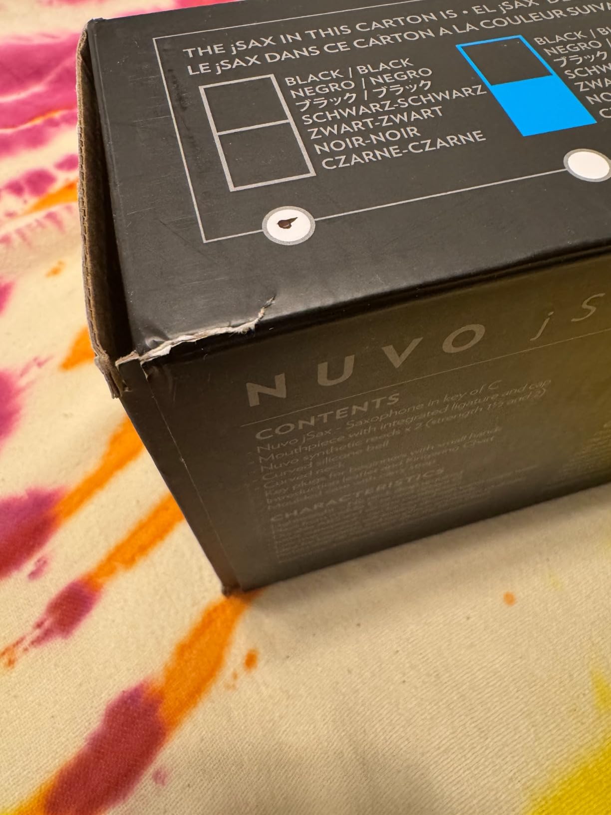 Nuvo jSax Beginner Saxophone, Black/Blue customer photo 1