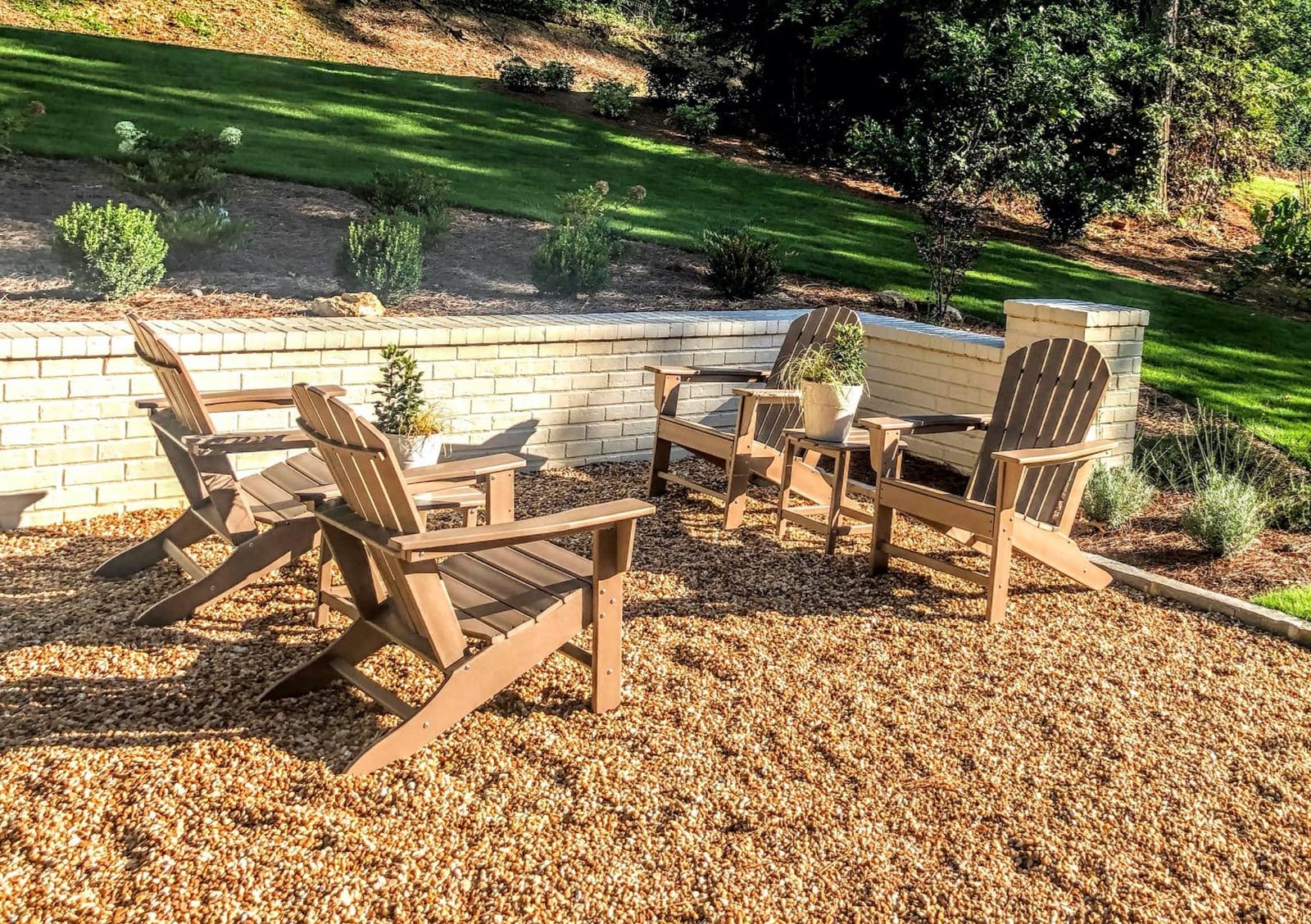Signature Design by Ashley Sundown Treasure Outdoor Patio HDPE Adirondack Chair, Light Brown customer photo 1