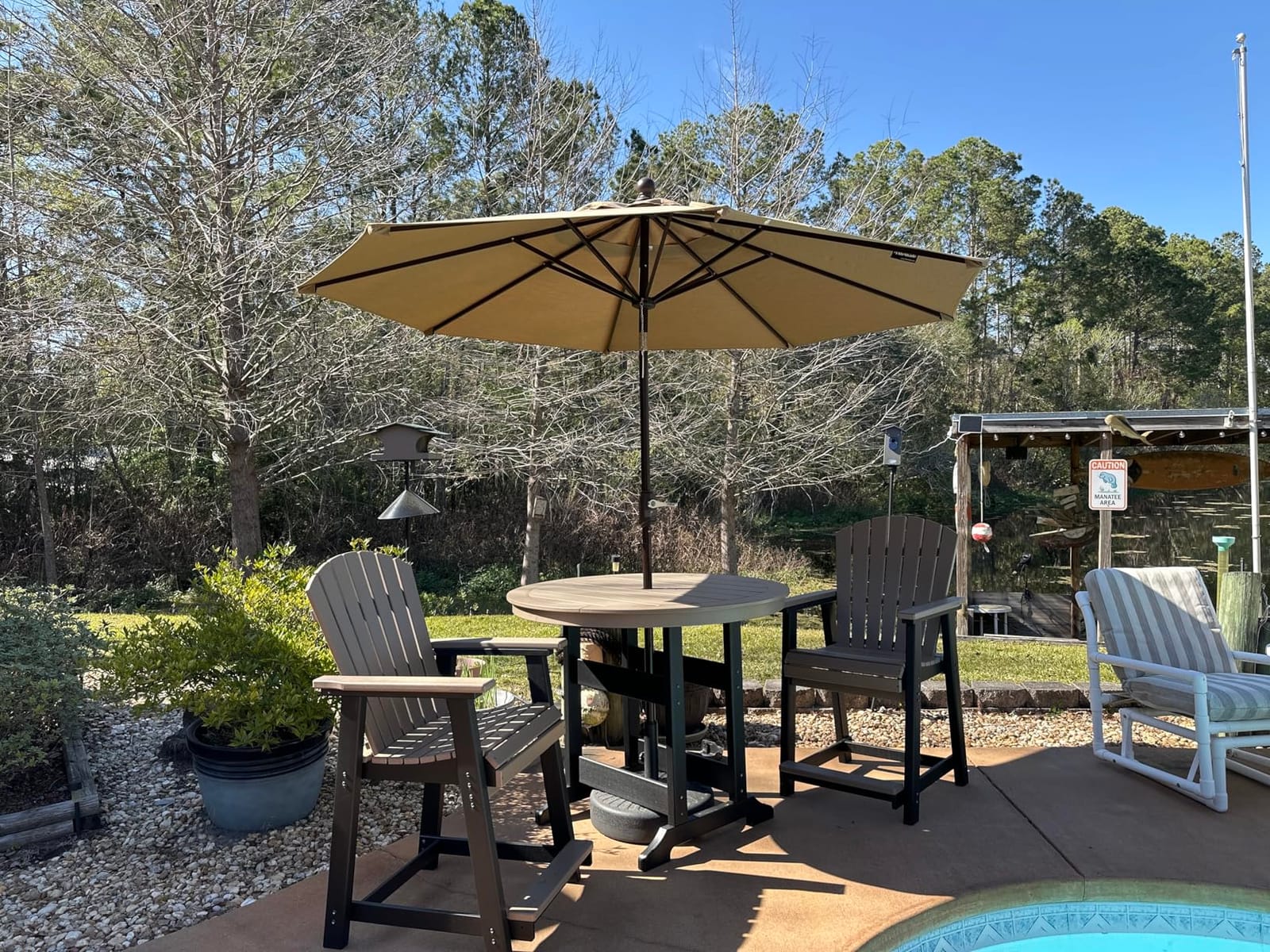 Signature Design by Ashley Sundown Treasure Outdoor Patio HDPE Adirondack Chair, Light Brown customer photo 2
