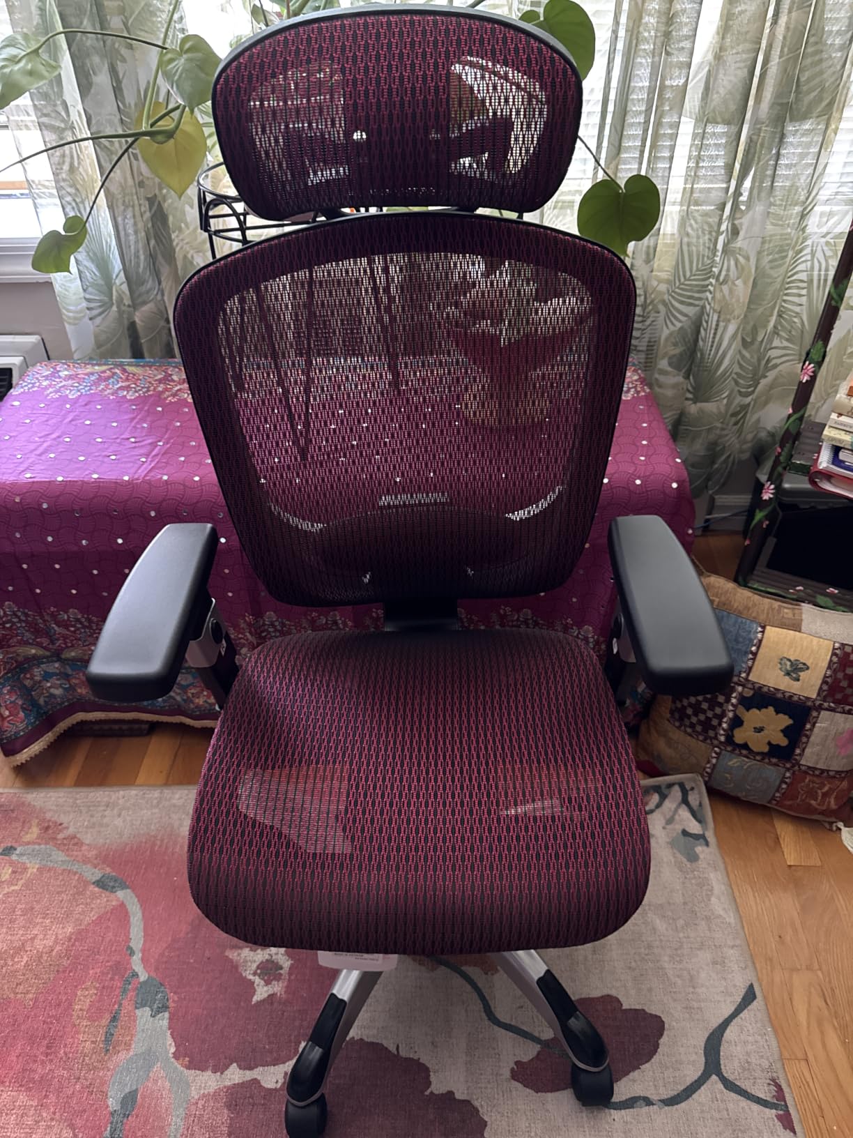 STAPLES Hyken Ergonomic Task Chair, Mesh, Ergonomic, Lumbar Support, Swivel, Gray | A comfortable everyday seating option for home or professional offices. customer photo 2