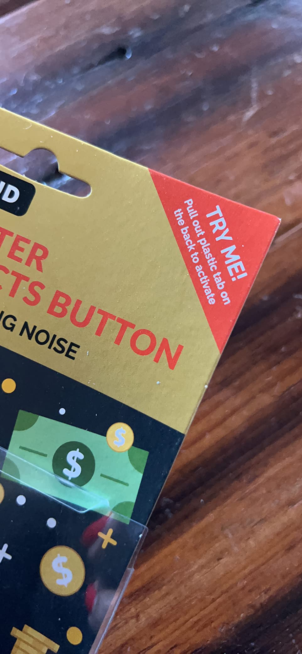The Monocle Breakers Cash Register Sound Button - Loud Cha Ching Money Noise Push Button - Funny Gold Desk Toy Office Gift - Batteries Included customer photo 2
