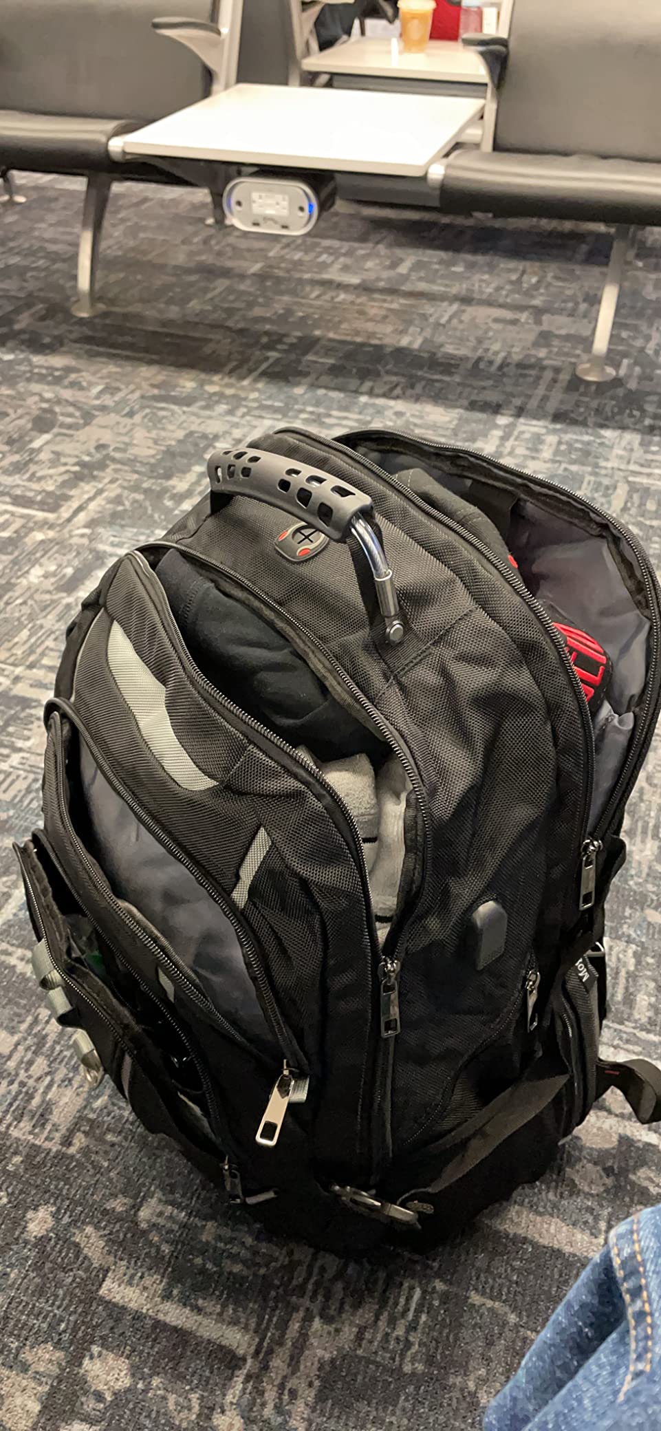 18.4 Laptop Backpack for Men, 55L-60L Extra Large Backpack for Travel Work | TSA Friendly Flight Approved RFID Anti-theft Pocket, Water Resistant Suiltable for Travel Business Work, xl Backpacks for Men customer photo 1