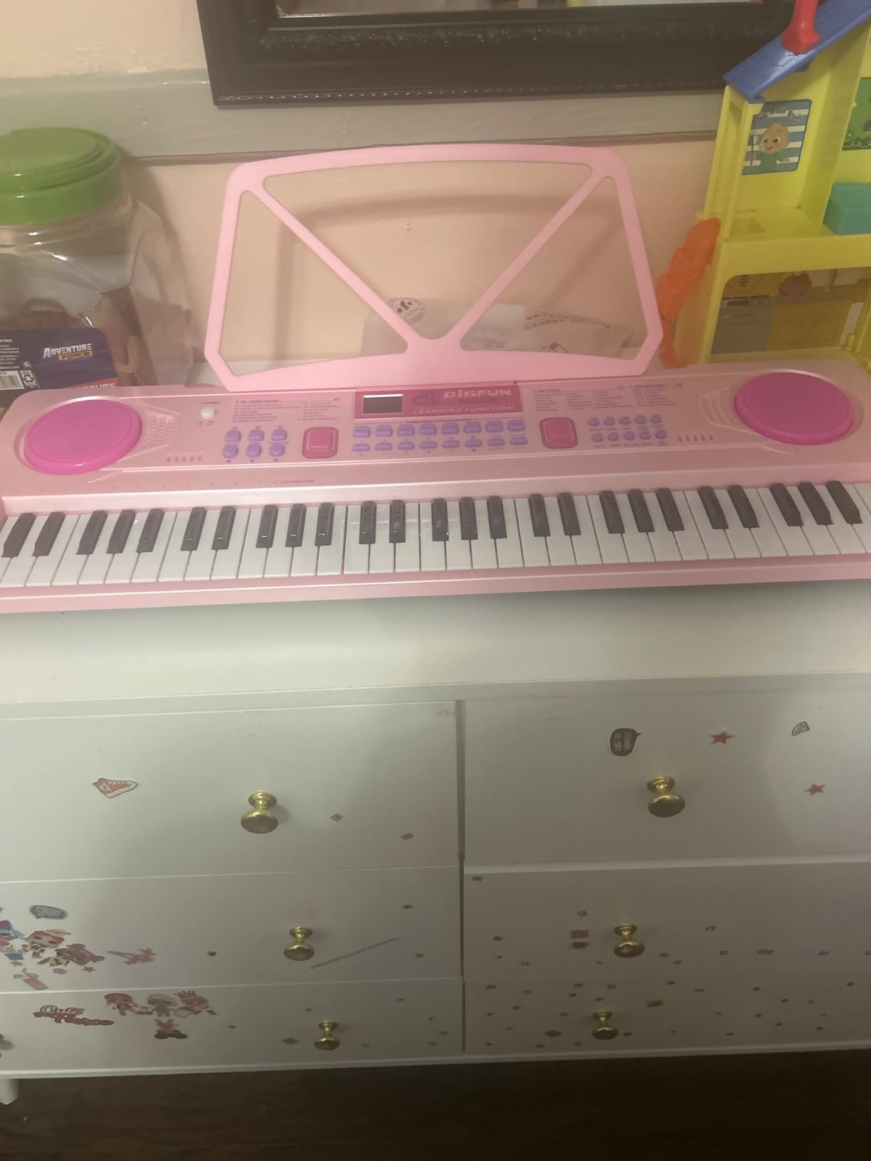 Kids Piano Keyboard, 61 Key Portable Electronic Piano with Teaching Mode customer photo 2