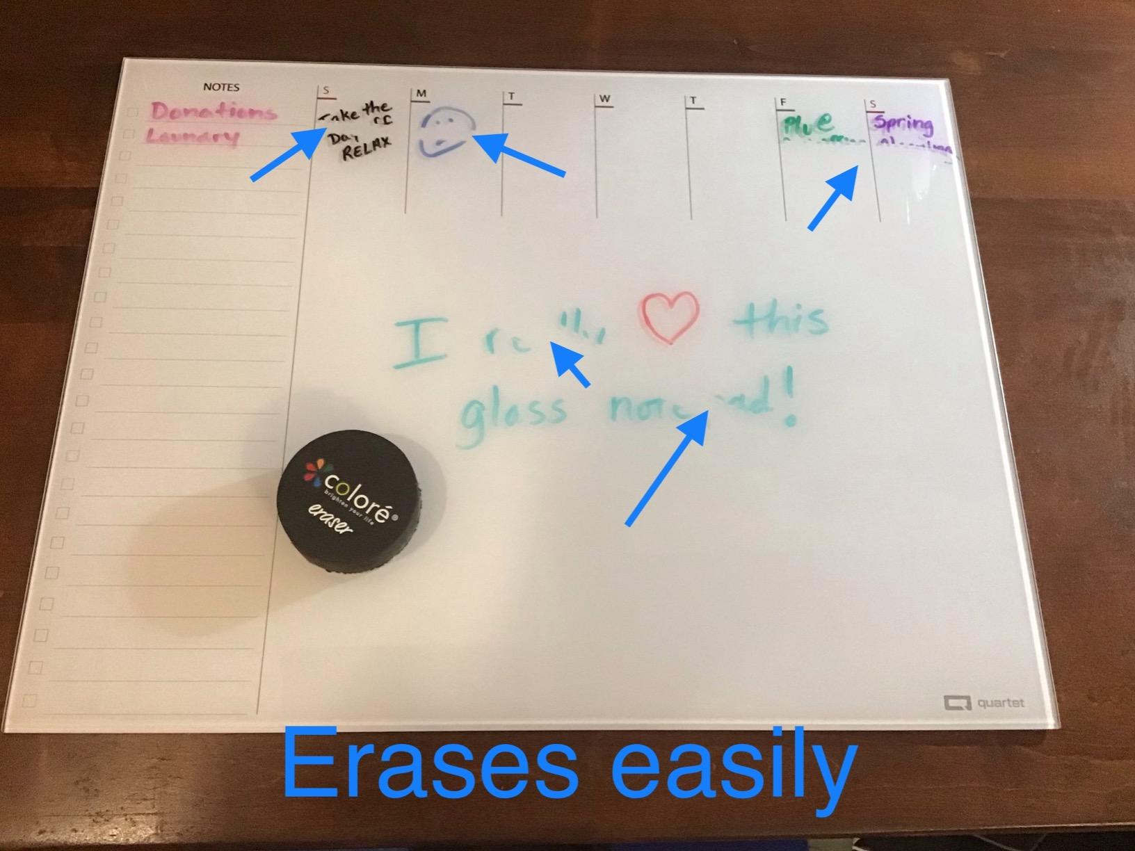 Quartet Glass Desktop Weekly Planner, 17