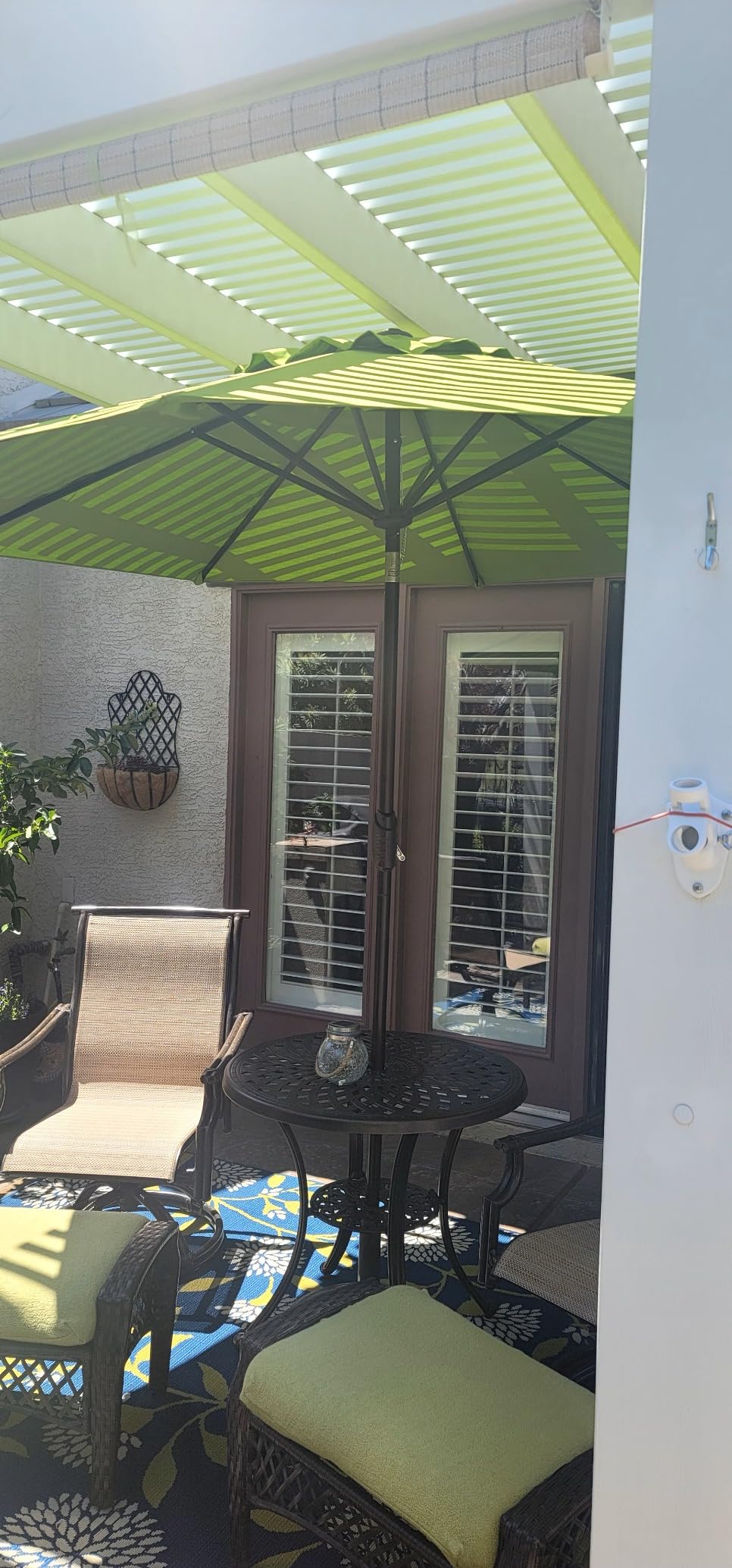EliteShade USA 10-Year-Non-Fading 9Ft Market Patio Umbrella, UPF 50+ UV Protection Performance Sun Umbrella, Heavy Duty Commercial Grade Outdoor Table Umbrella with Crank & Tilt, Windproof Vented Top for Garden, Pool, Deck and Outdoor Playsets, Heather Beige customer photo 2