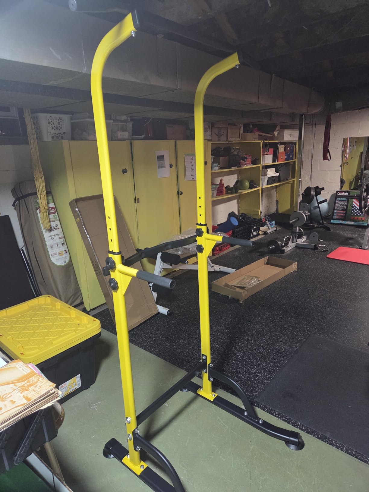 SogesPower Power Tower Dip Station Pull Up Bar Station for Home Gym customer photo 2
