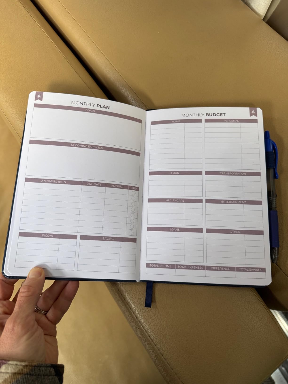Clever Fox Budget Book 2.0, Financial Planner Monthly Bill Log Dark Blue | 5.3 x 7.7 in finance organizer, accounting ledger, income & expense tracker binder, budgeting journal for beginners customer photo 1