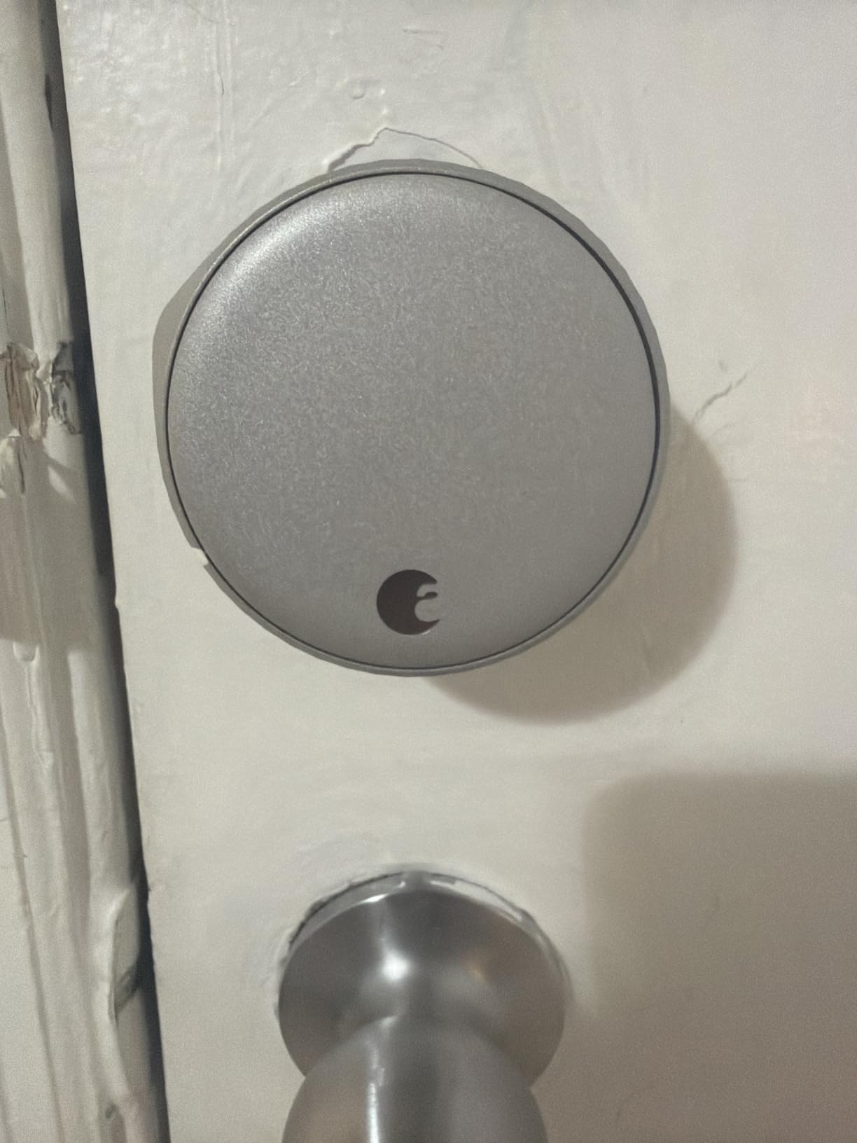 August Home, Silver Wi-Fi Connected Smart Keyless Entry Door Lock, Electronic Door Lock Fits Your Existing Deadbolt in Minutes, AUG-SL05-M01-S01 customer photo 1
