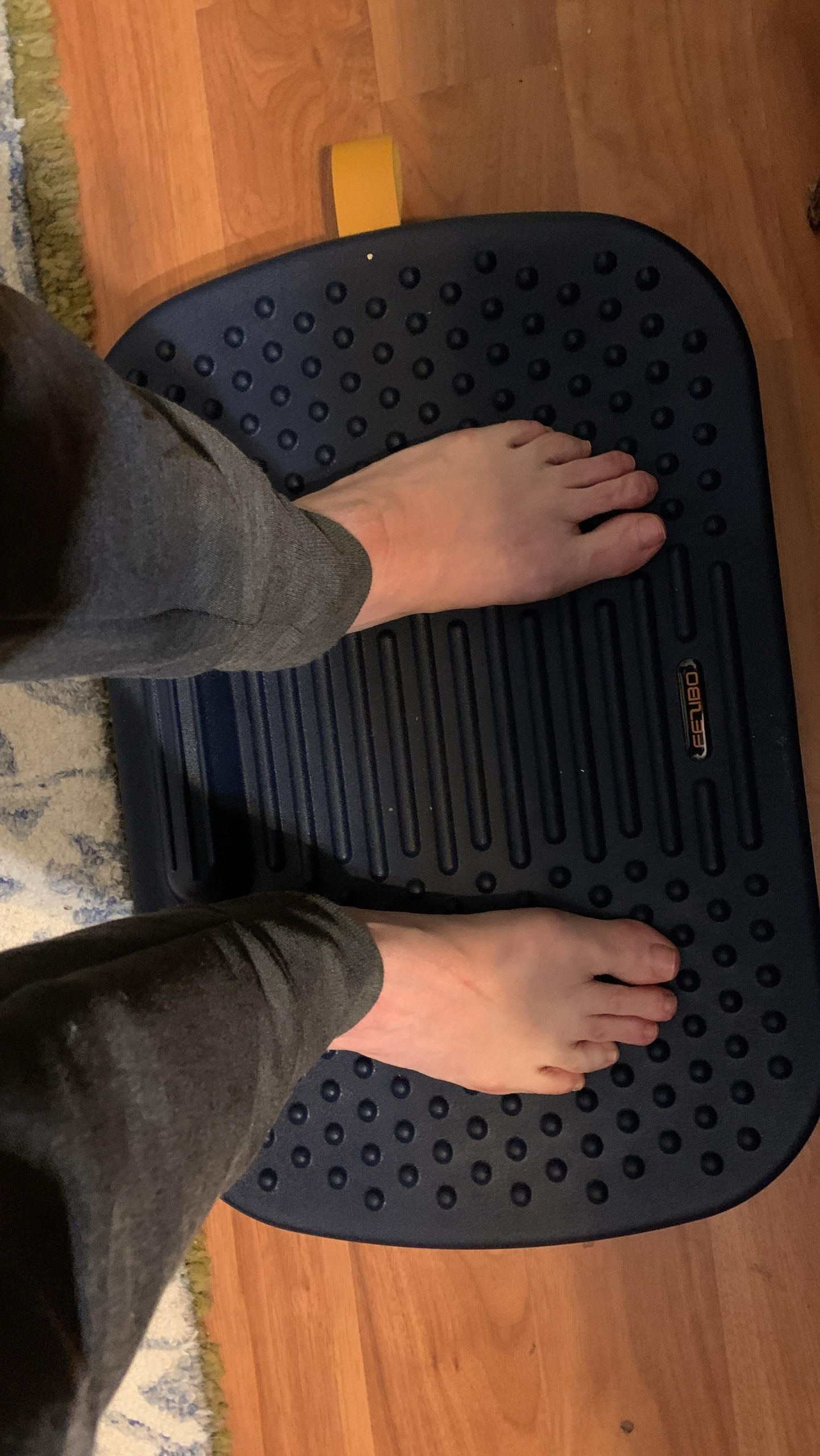 FEZIBO Standing Desk Mat with Anti Fatigue Bar customer photo 1
