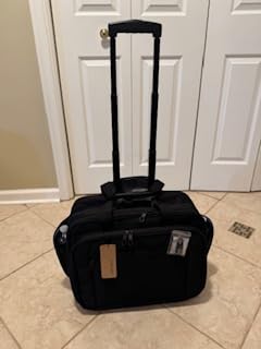 KROSER Rolling Laptop Bag Premium Wheeled Briefcase Fits Up to 17.3 Inch Laptop Overnight Roller Case Computer Bag with RFID Pockets for Travel/Business/Men/Women-Black customer photo 1