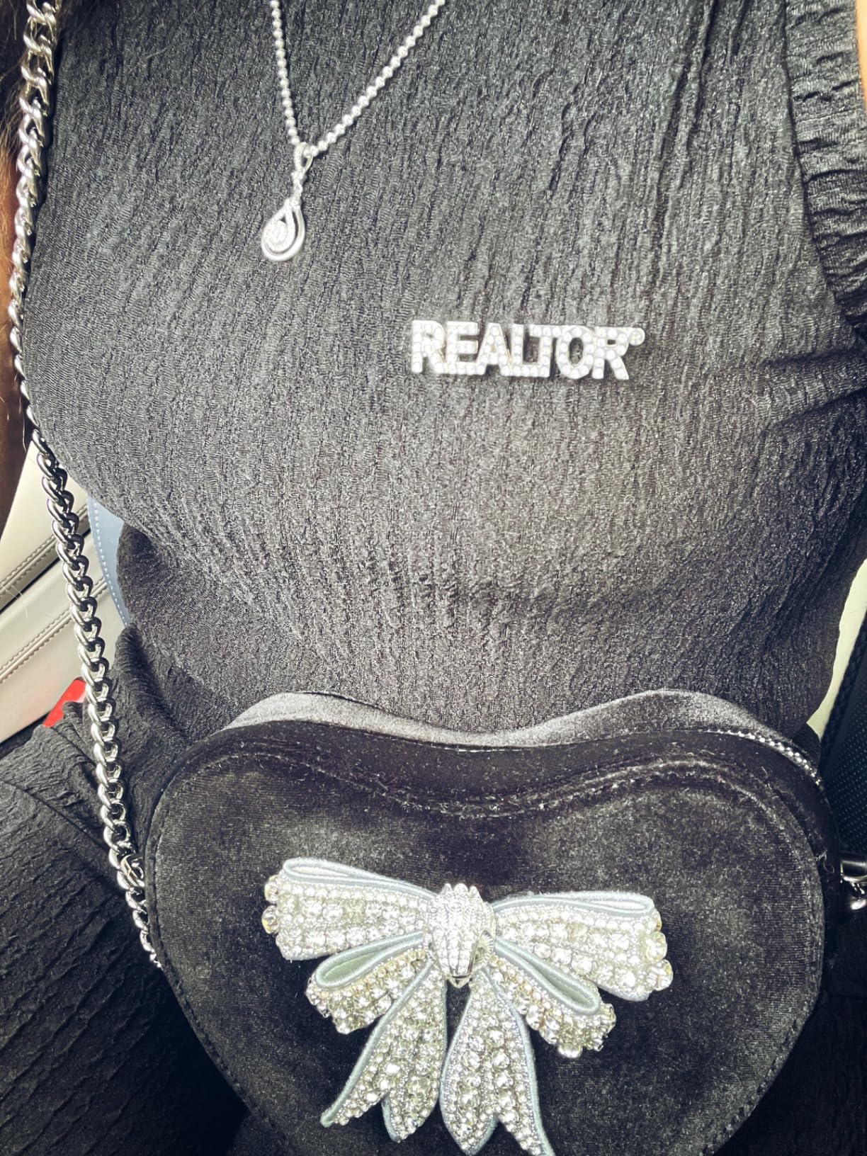 Real Estate Agent REALTOR Crystal Lapel Pin customer photo 2