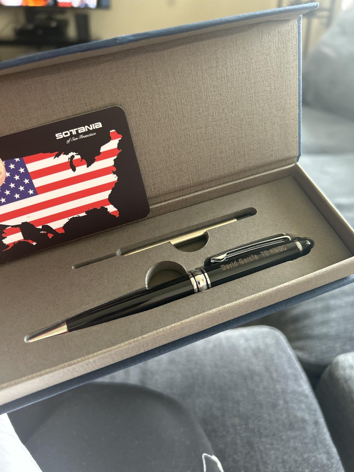 Custom Engraved Pen & Money Clip Wallet Gift Set - Personalized Ballpoint Pen with Refill, Luxury Gift Box for Men customer photo 1