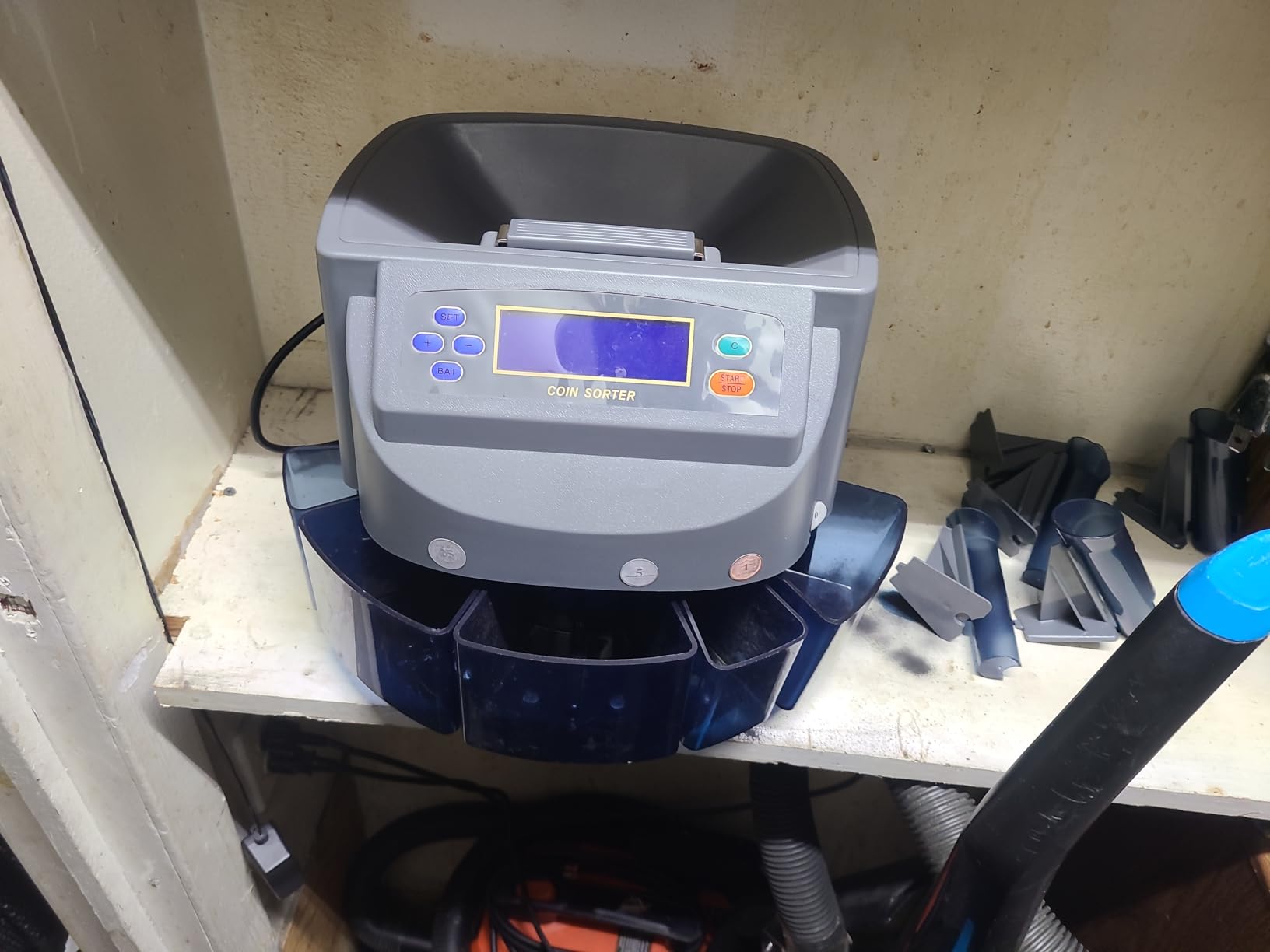 Electronic USD Coin Sorter and Counter with LCD Display, Sorts 270 Coins Per Minute into Coin Wrappers or Bins by EX ELECTRONIX EXPRESS customer photo 1