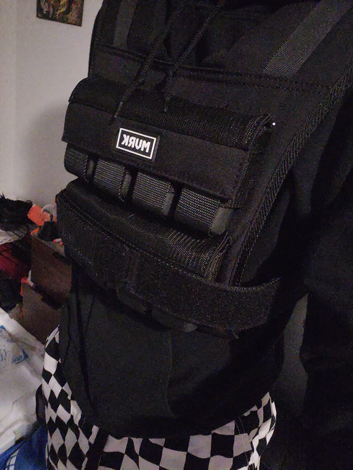 MVRK Weighted Vest Men 15lbs/25lbs/35lbs/45lbs/65lbs/100lbs - No-Bounce Adjustable Heavy Duty Rucking & Strength Training Vest with Removable Iron Weights for Calisthenics, HIIT, Hydrox customer photo 2