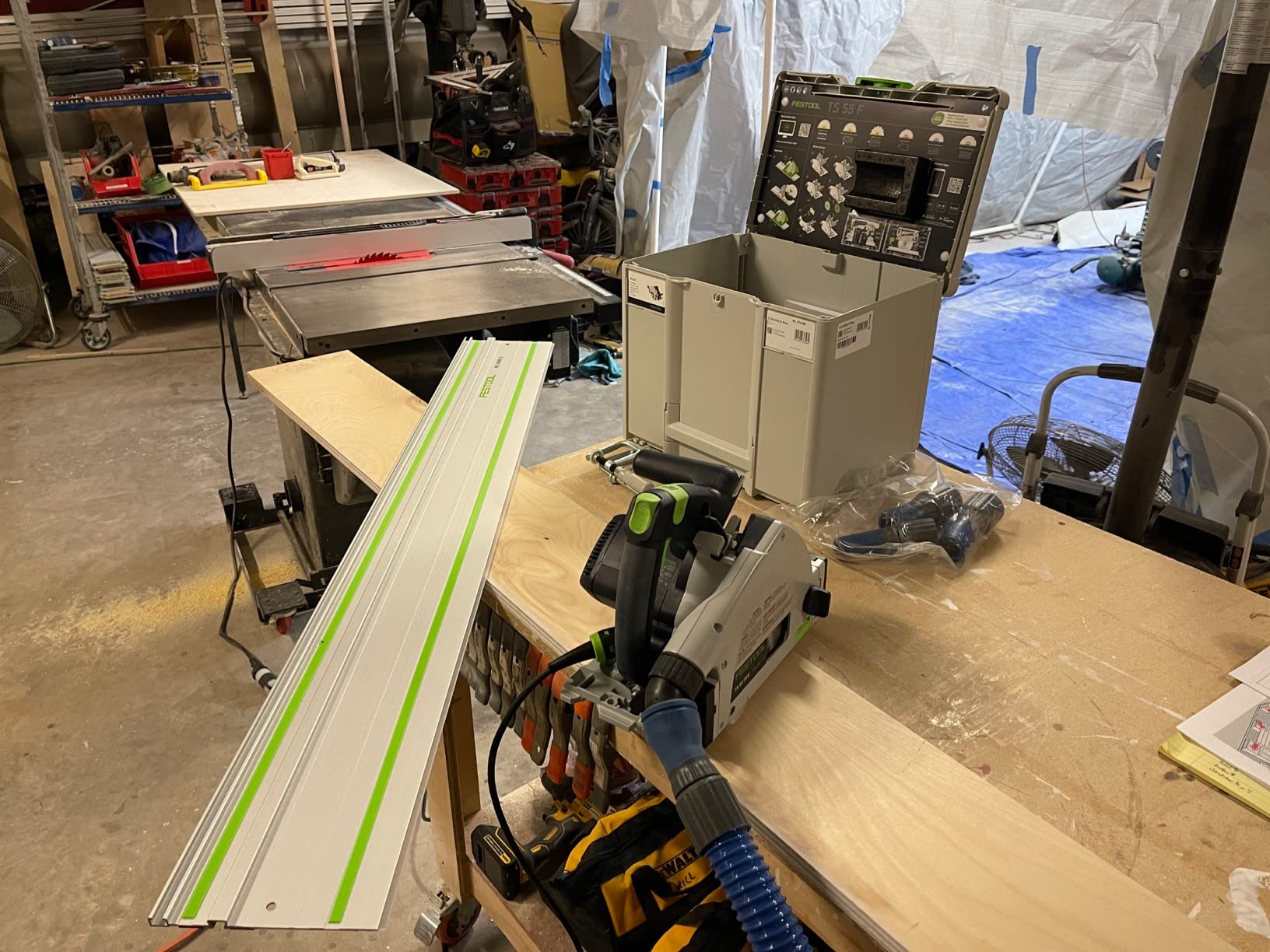 Festool Plunge-Cut Track Saw TS 55 FEQ-F-Plus-FS with 55-Inch (1400mm) Guide Rail customer photo 1