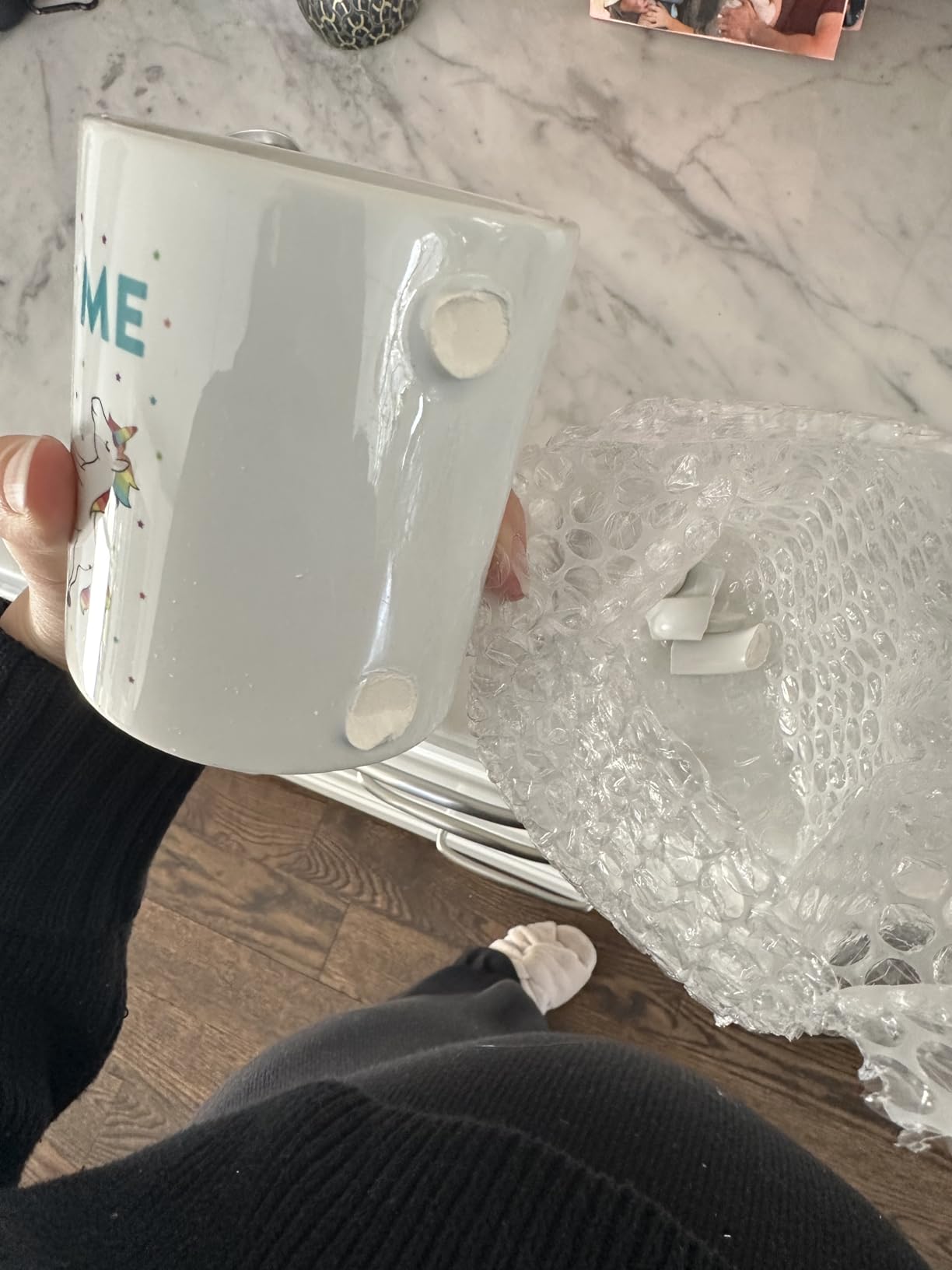 Andaz Press Funny Quirky 11oz. Ceramic Coffee Tea Mug - Thank You Gift for Insurance Sales Agents, Horse Unicorn Lovers customer photo 1