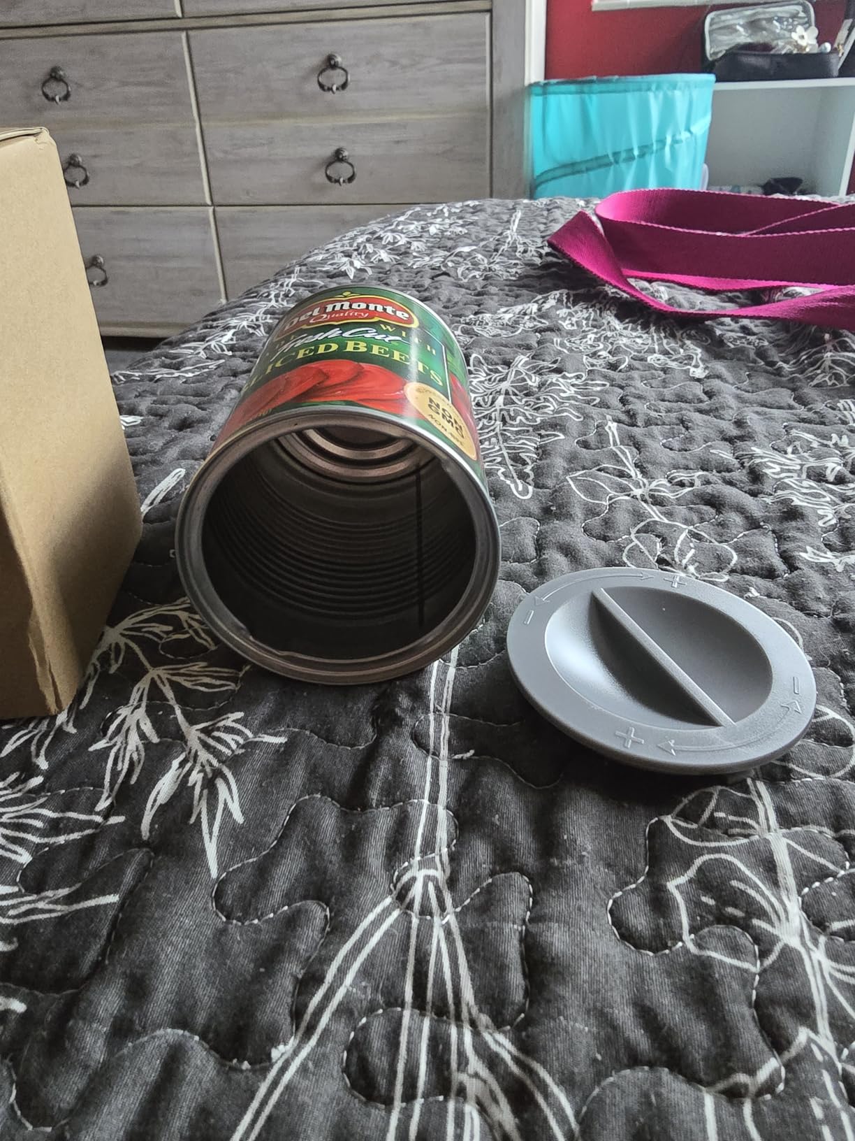 Fake Can Diversion Safe, Perfect for Hiding Storage Key, Cash, Jewelry, Card, Coins-Keep Your Valuables Safe (Corn, Grey) customer photo 2