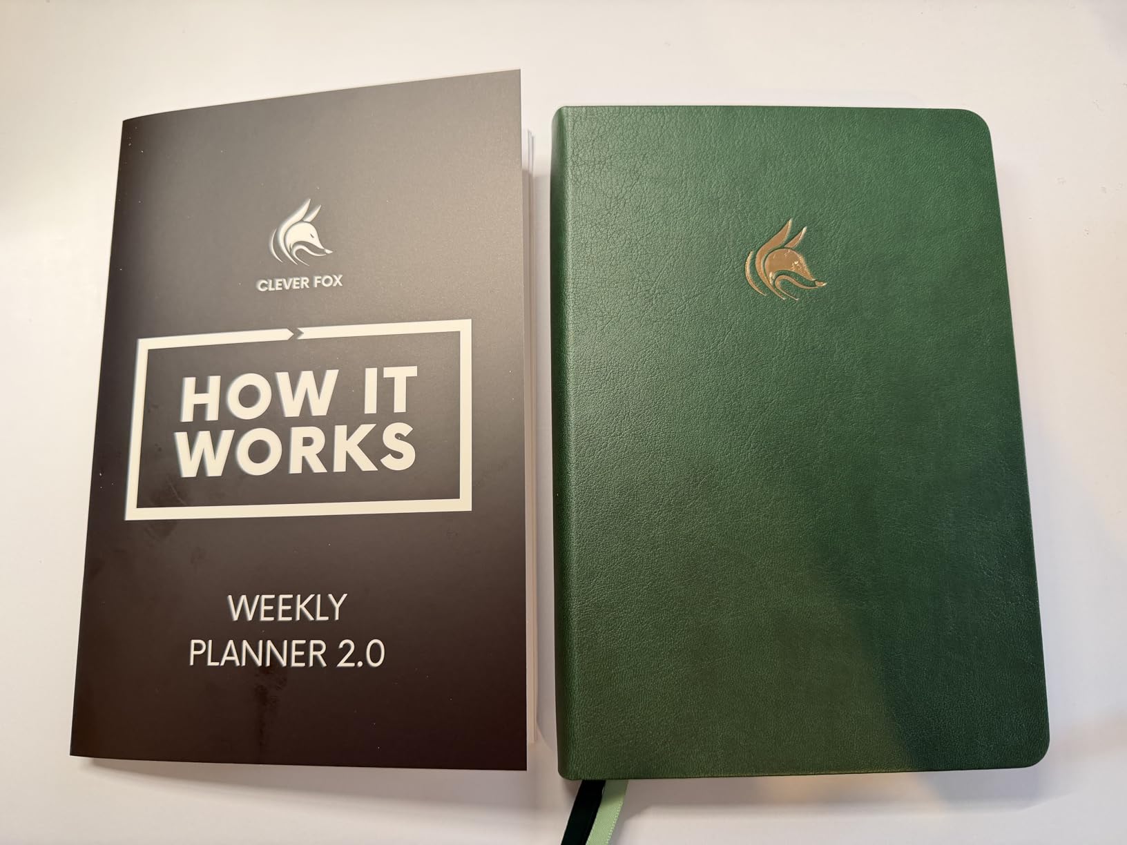 Clever Fox Planner 2.0, A5 Undated Weekly & Monthly Notebook, Mystic Blue | 5.8x8.3, colorful pages, time-management & productivity organizer, to-do list, habit tracker, start anytime w/ undated pages customer photo 1