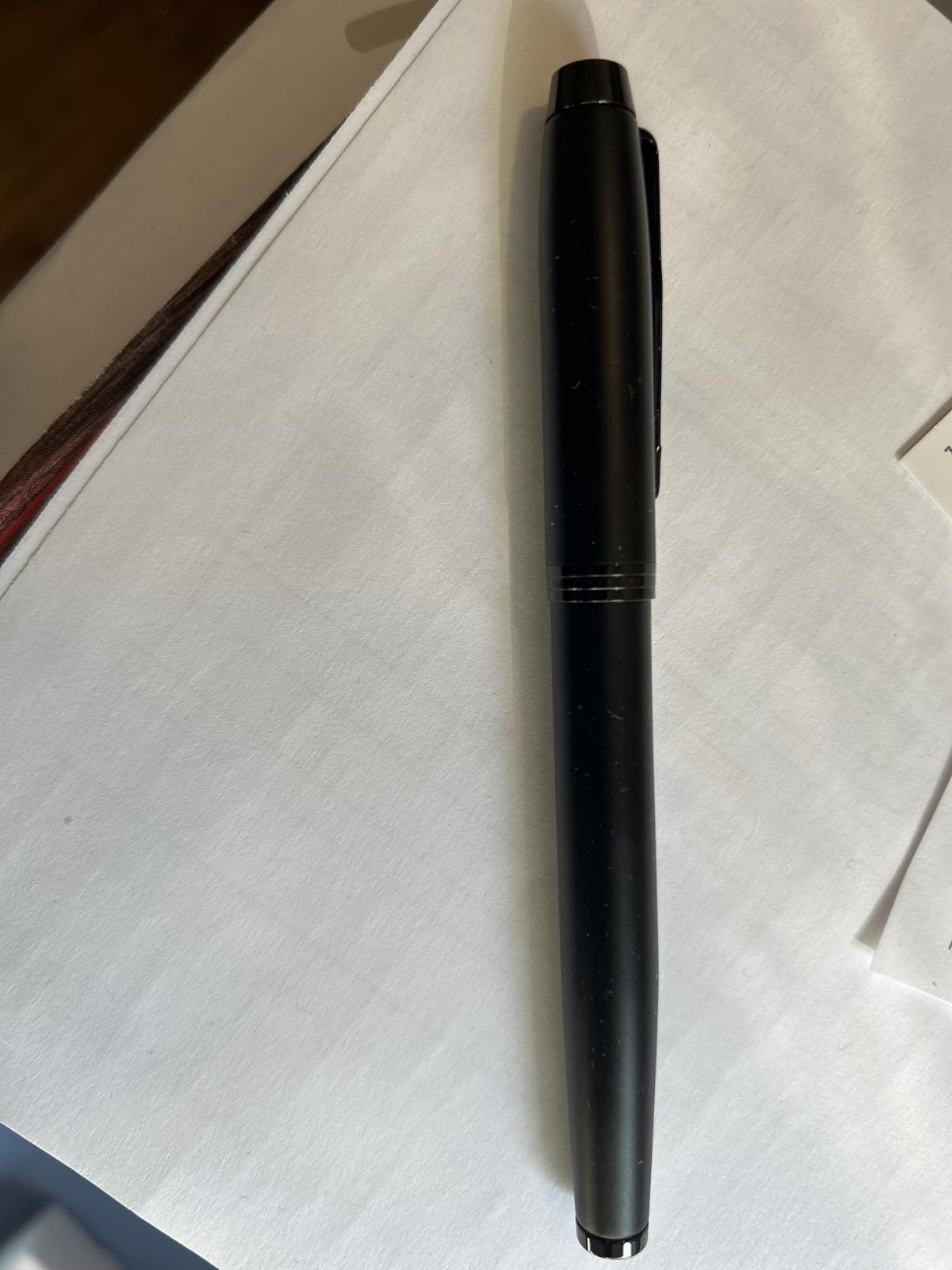 Parker IM Rollerball Pen, Fine Point, Matte Black with Black Trim, Black Ink Refill, Gift Box - Modern Design, Smooth Writing customer photo 1