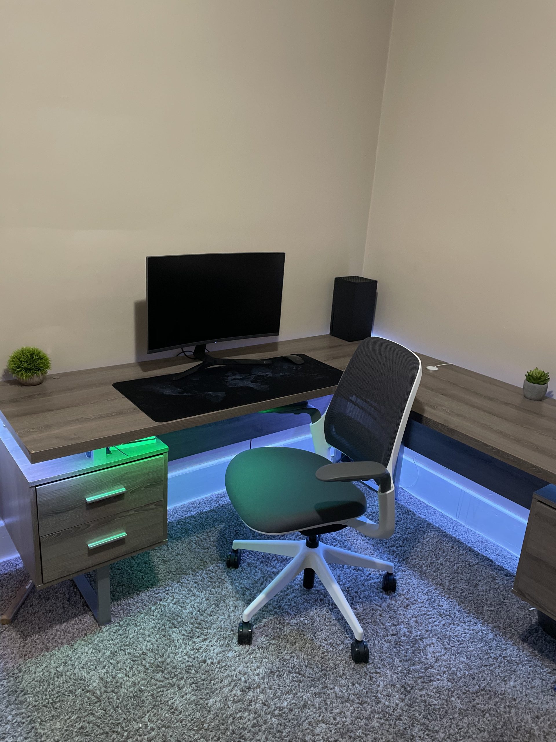 Steelcase Series 1 Office Chair - Ergonomic Work Chair with Wheels for Carpet - Helps Support Productivity - Weight-Activated Controls, Back Supports & Arm Support - Easy Assembly - Graphite, Light customer photo 2