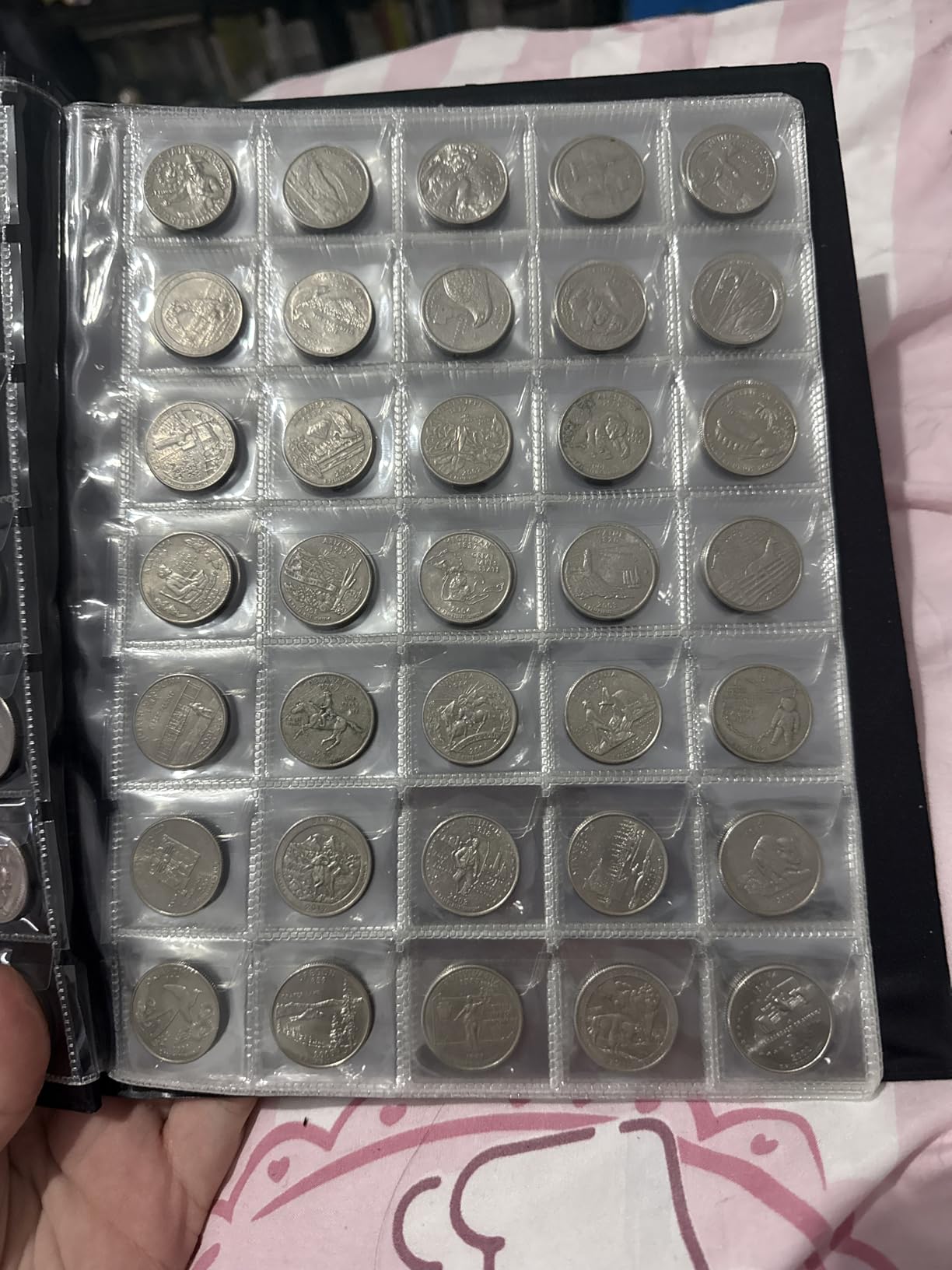 420 Pockets Coin Albums - 28x29 mm/1.1x1.1 inch Pocket Black Coin Book 10 Pages Coin Collection Holder Letter Size Coin Storage Book CS0242BK customer photo 2