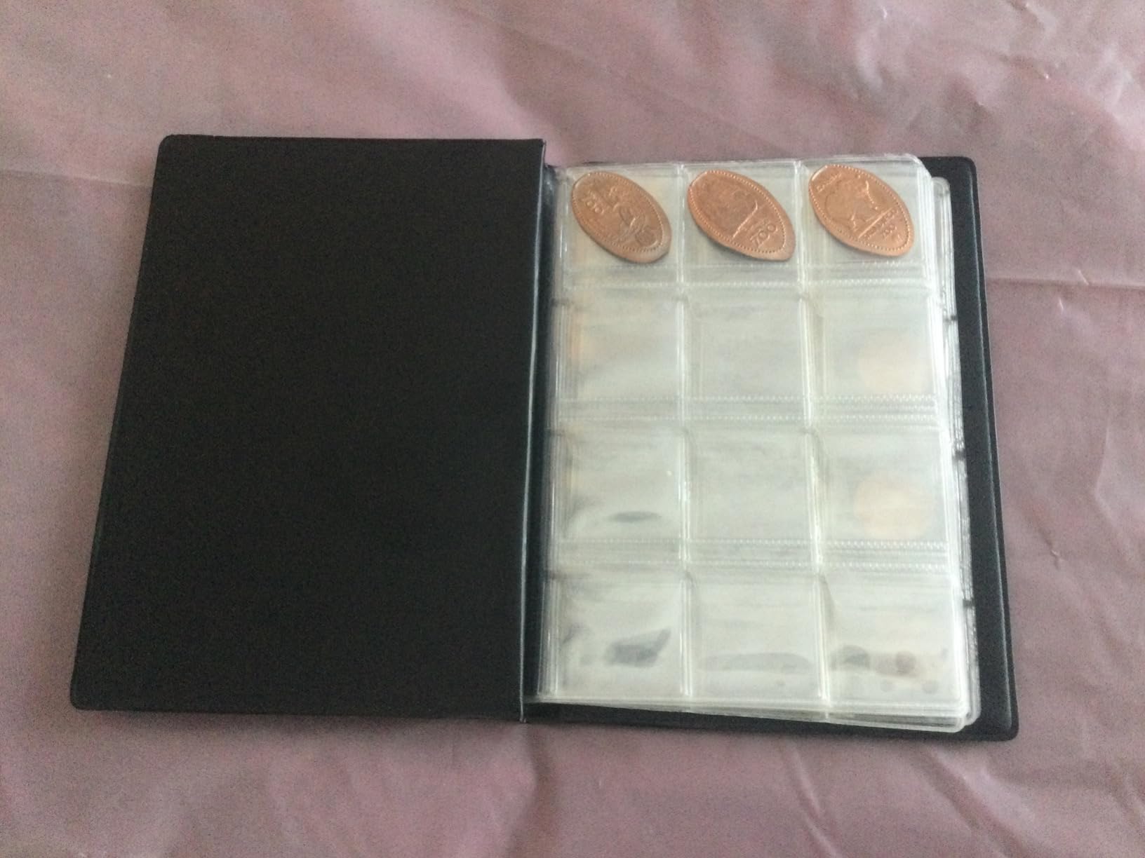 Collection Album 120 Pockets - 3x3cm/1.2x1.2 Inch Coin Holder Book Storage for Money Penny Collectors Green CS0112GR customer photo 2
