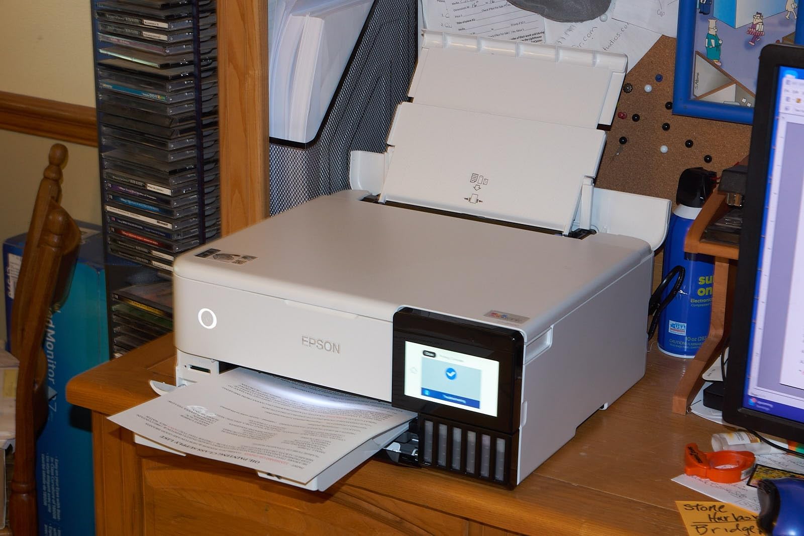 Epson EcoTank Photo ET-8500 Wireless Color All-in-One Supertank Printer | Cartridge-free 6-color photo print, scan, copy; up to 16 ppm customer photo 2
