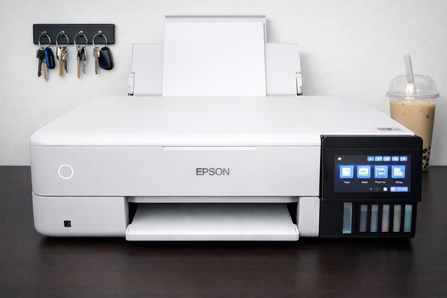 Epson EcoTank Photo ET-8550 Wireless Wide-Format All-in-One Tank Printer | Cartridge-free 6-color wide-format photo print, scan, copy; up to 13 x 19 in. customer photo 1
