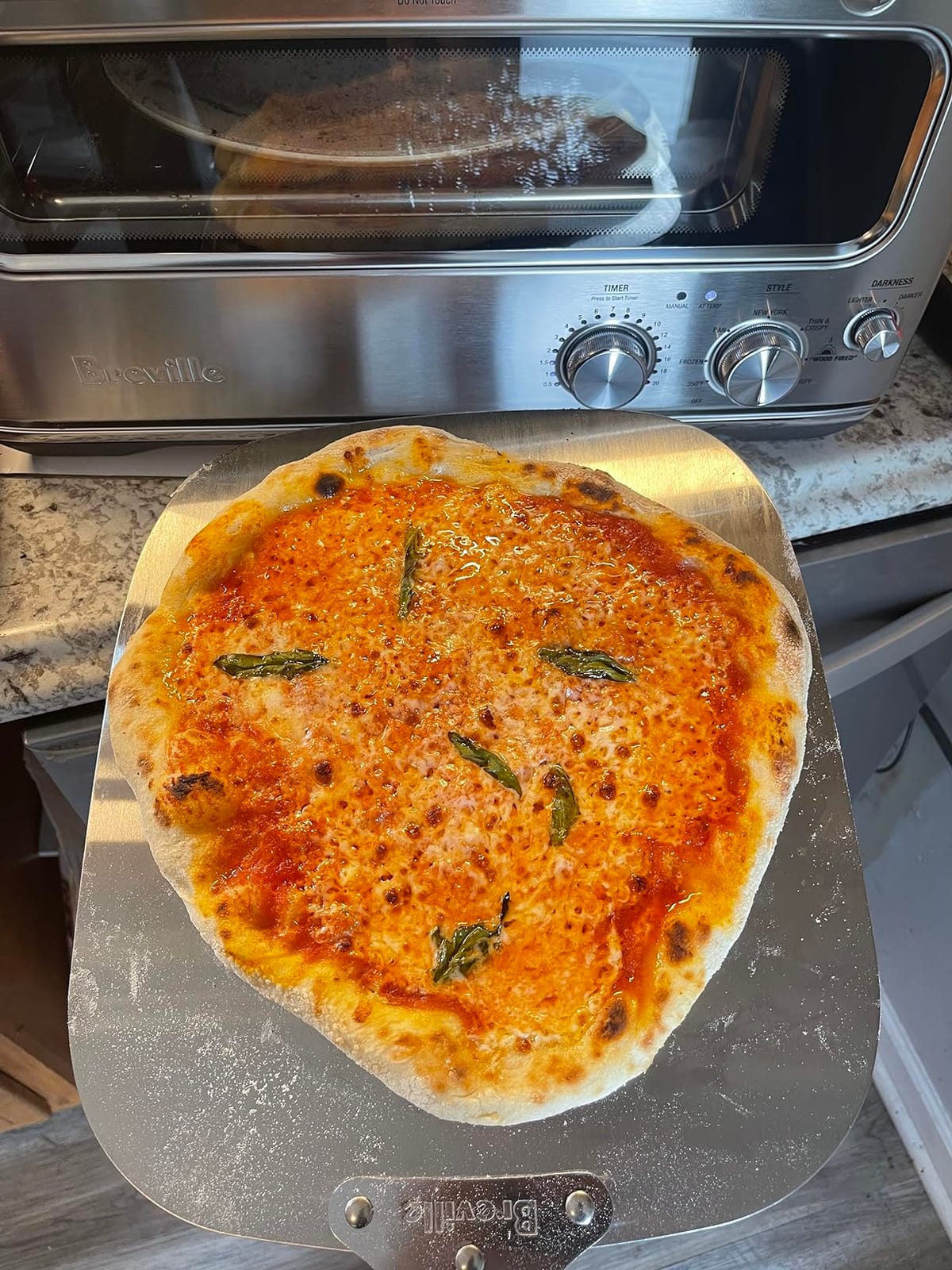 Breville BPZ820BSS Smart Oven Pizzaiolo, Brushed Stainless Steel | Craft wood fired, New York-style, thin crust pizzas and more with preset functions in this versatile countertop pizza maker customer photo 2