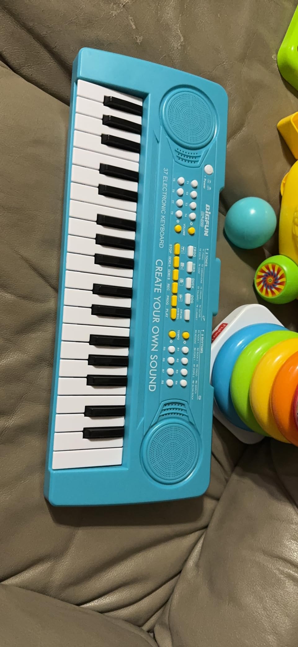 BIGFUN 37 Keys Toddler Piano Instrument Toy, Purple customer photo 2