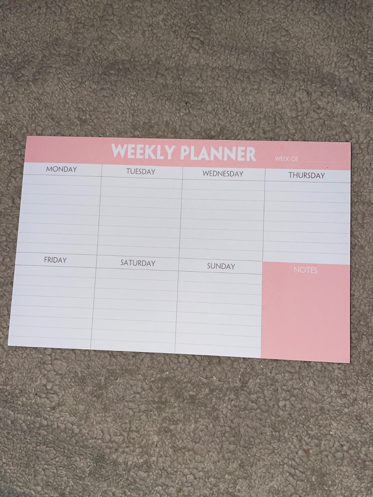 Weekly Planning Pad - Tear Off To Do List Pad with Daily Schedule & Calendar, 52 Sheets, 100gsm Paper, Undated Weekly Planning Notepad, 6x9 in customer photo 2
