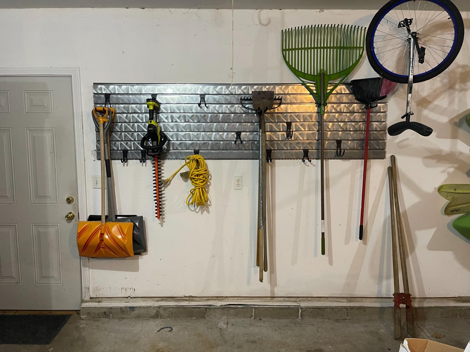 Slatwall Hooks 14 Pack, Heavy Duty Garage Wall Organizer, Multi-Size Hanging Hooks Compatible with Proslat, StoreWALL and HandiWall customer photo 2