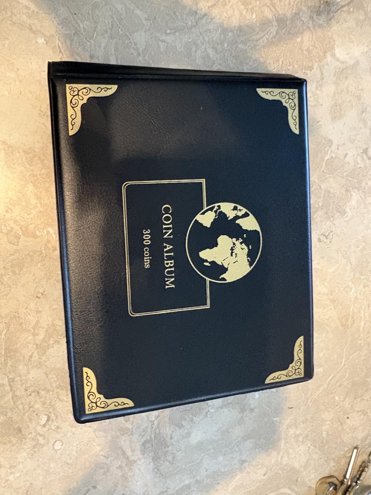 Coin Collection Album Book - 300 Pockets for 20-38mm Coins, Holds US Quarters, Silver Eagles, World Coins | Artificial Leather Cover, Transparent Sleeves | Coin Collector Gift customer photo 1
