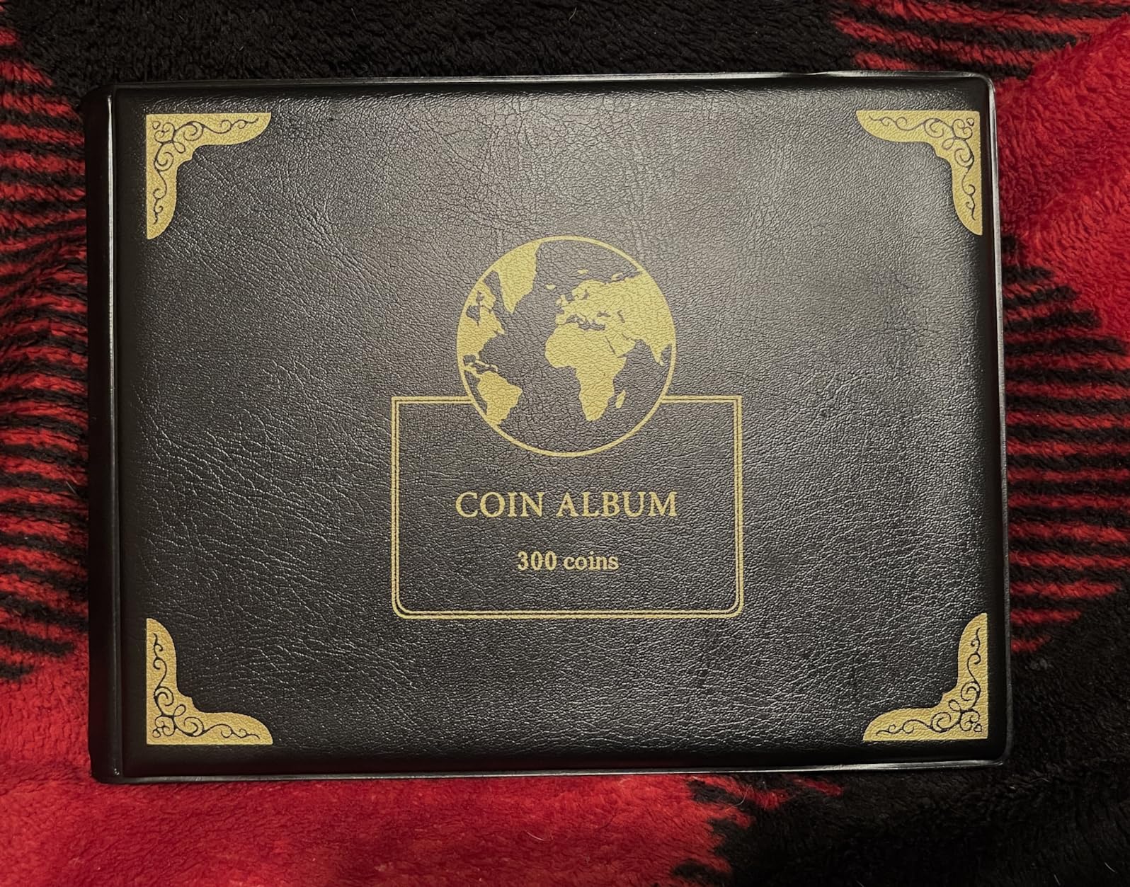 Coin Collection Album Book - 300 Pockets for 20-38mm Coins, Holds US Quarters, Silver Eagles, World Coins | Artificial Leather Cover, Transparent Sleeves | Coin Collector Gift customer photo 2
