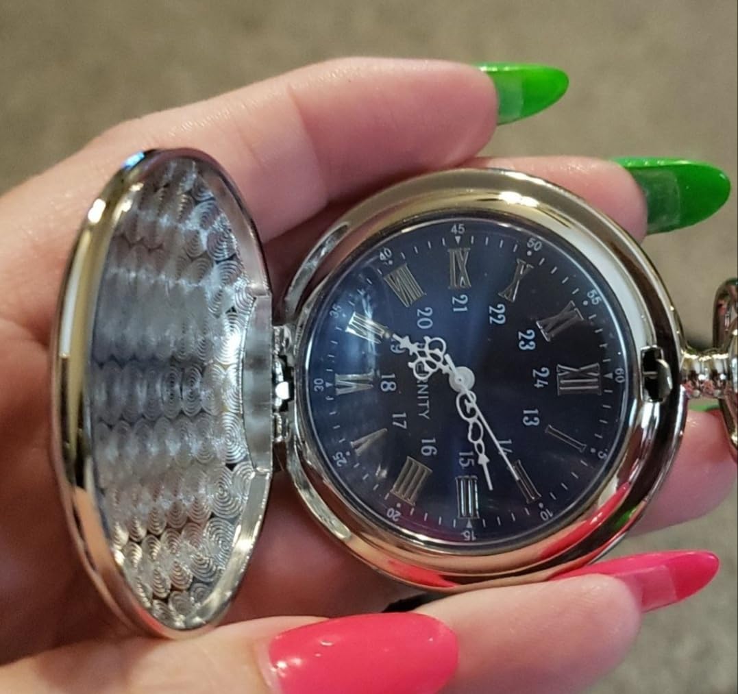 Eternity Engraving Personalized Vintage Pocket Watch for Men, Wedding Gift | Personalized engraving; vintage pocket watch with stainless chain and gift box for weddings, anniversaries and gifts for him customer photo 2