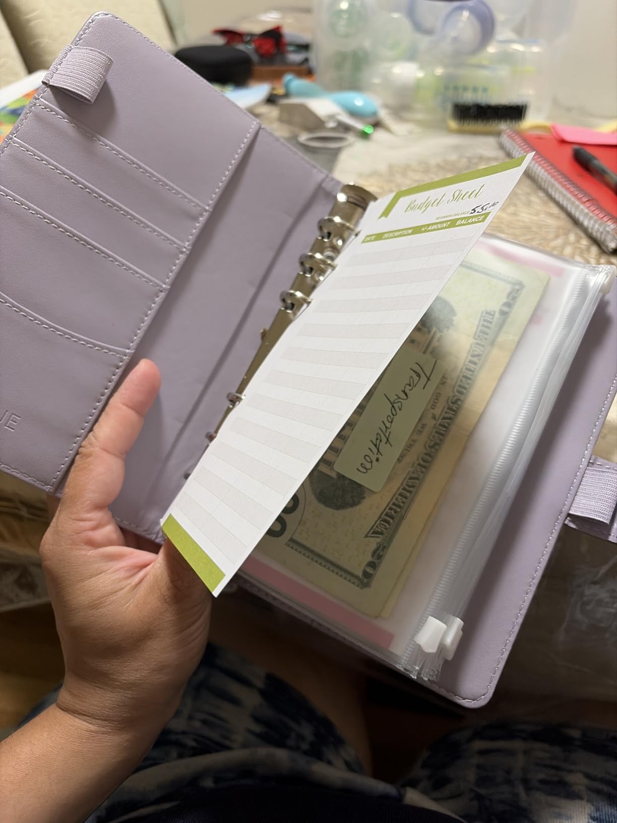 SKYDUE Budget Binder, Money Saving Binder with Zipper Envelopes, Cash Envelopes and Expense Budget Sheets for Budgeting customer photo 2