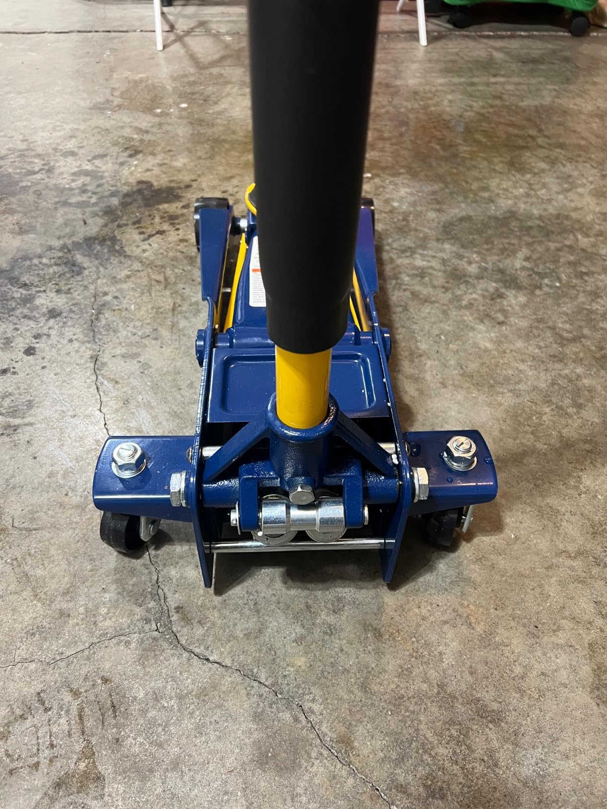 Floor Jack, Heavy Duty 3 Ton Floor Jack, Low Profile Hydraulic Jack, Steel Service Jack Quick Rise with Double Pump Quick Lift customer photo 1