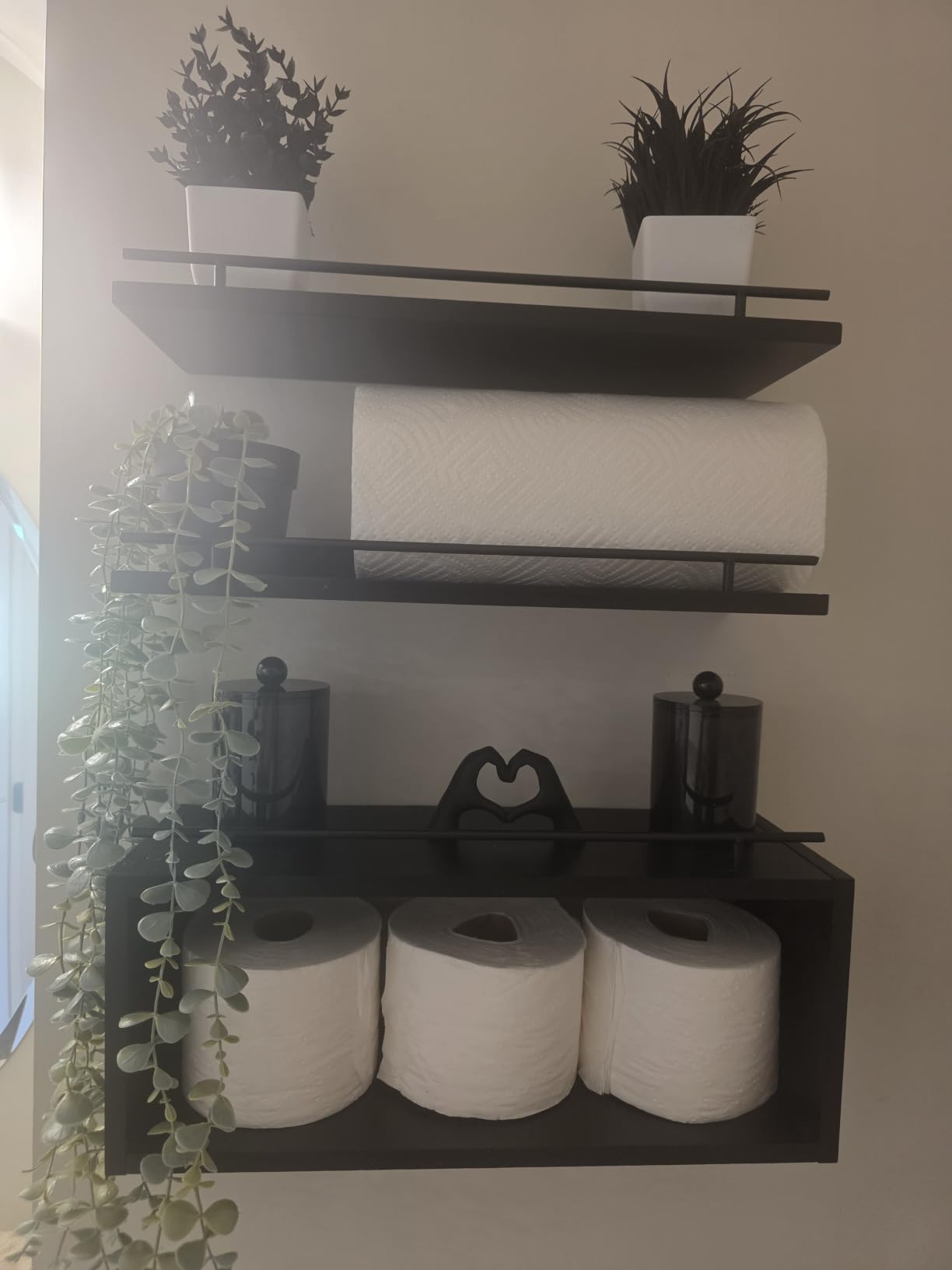 Der Rose 2 Pack Fake Plants Small Plants for Bathroom Office Decor | Mini cute faux plants, table desk home laundry room entryway decor, bathroom classroom decor, maintenance-free customer photo 2