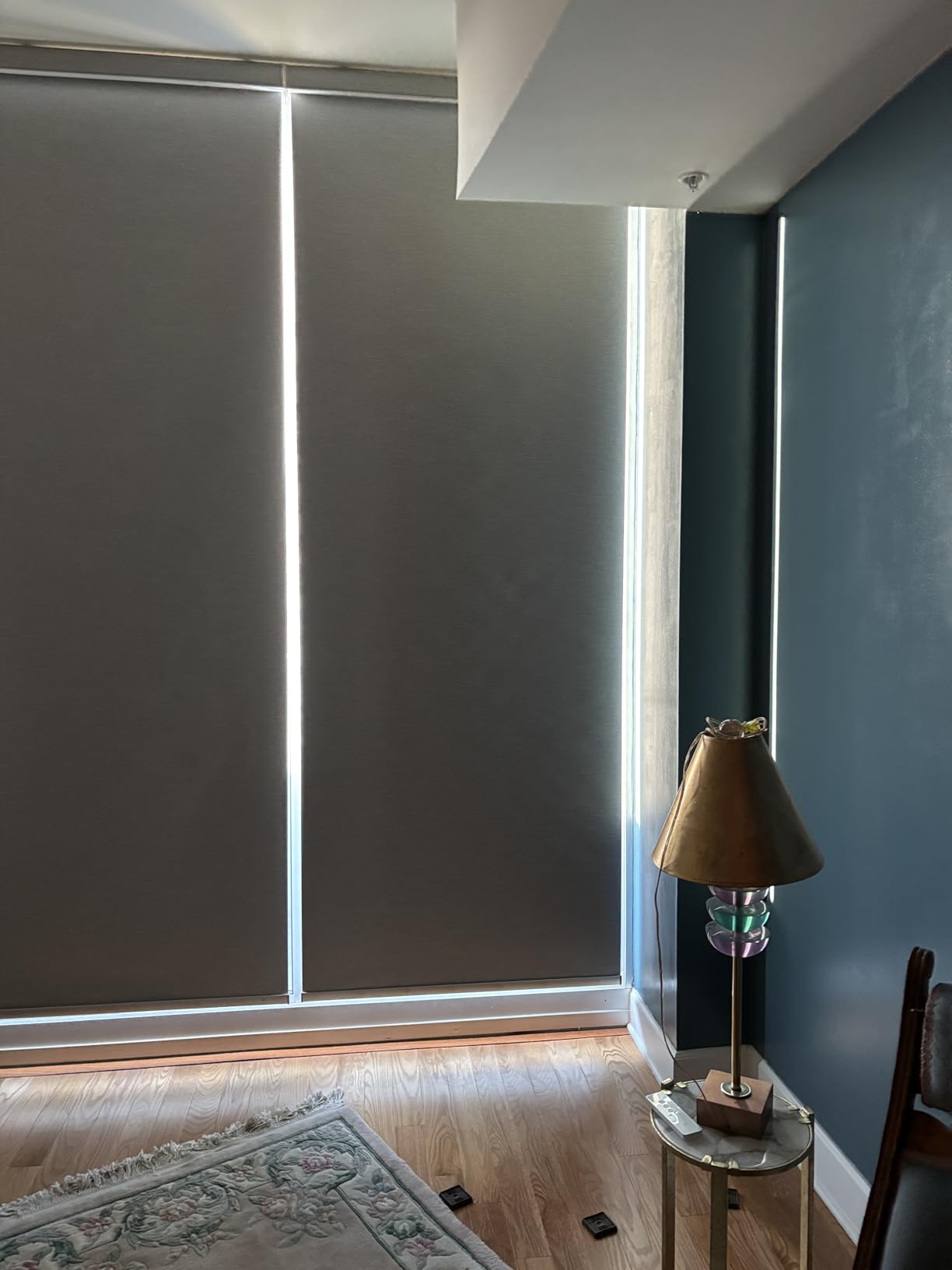 SmartWings Motorized Roller Shades Work with HomeKit, 100% Blackout Window Shades, Cordless Wireless Remote Control Roller Blinds for Smart Home and Office, Essential Grey, Customized Size customer photo 2