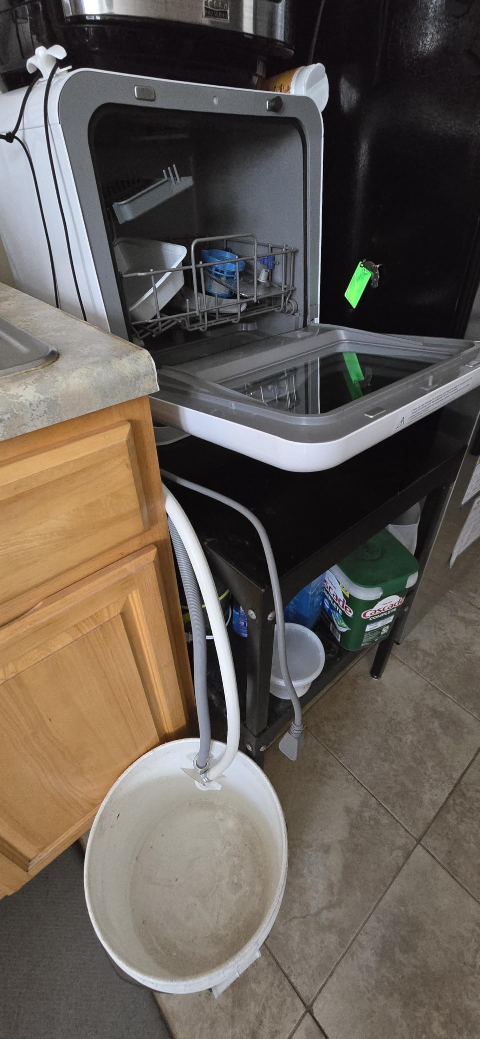COMFEE' Portable Mini Dishwasher Countertop with 1.32Gal Built-in Water Tank, No Hookup Needed, 6 Programs, 360° Dual Spray, 162℉ High-Temp & Air-Dry Function customer photo 1