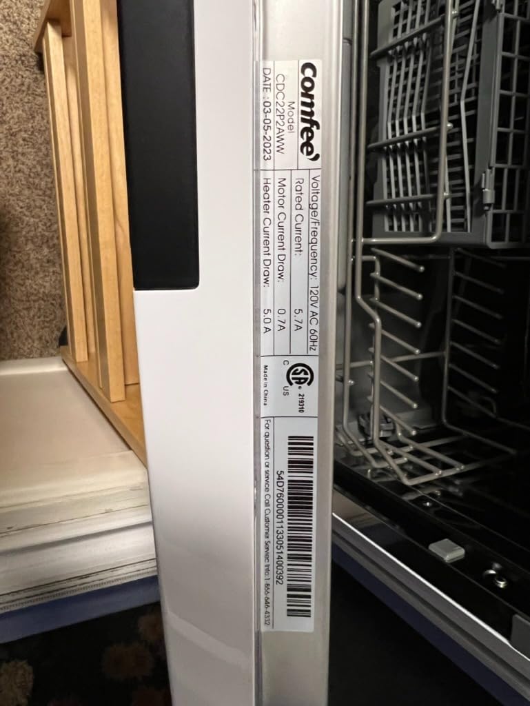 COMFEE' Countertop Dishwasher, Energy Star Portable Dishwasher, 6 Place Settings & 8 Washing Programs, Speed, Baby-Care, ECO & Glass customer photo 1