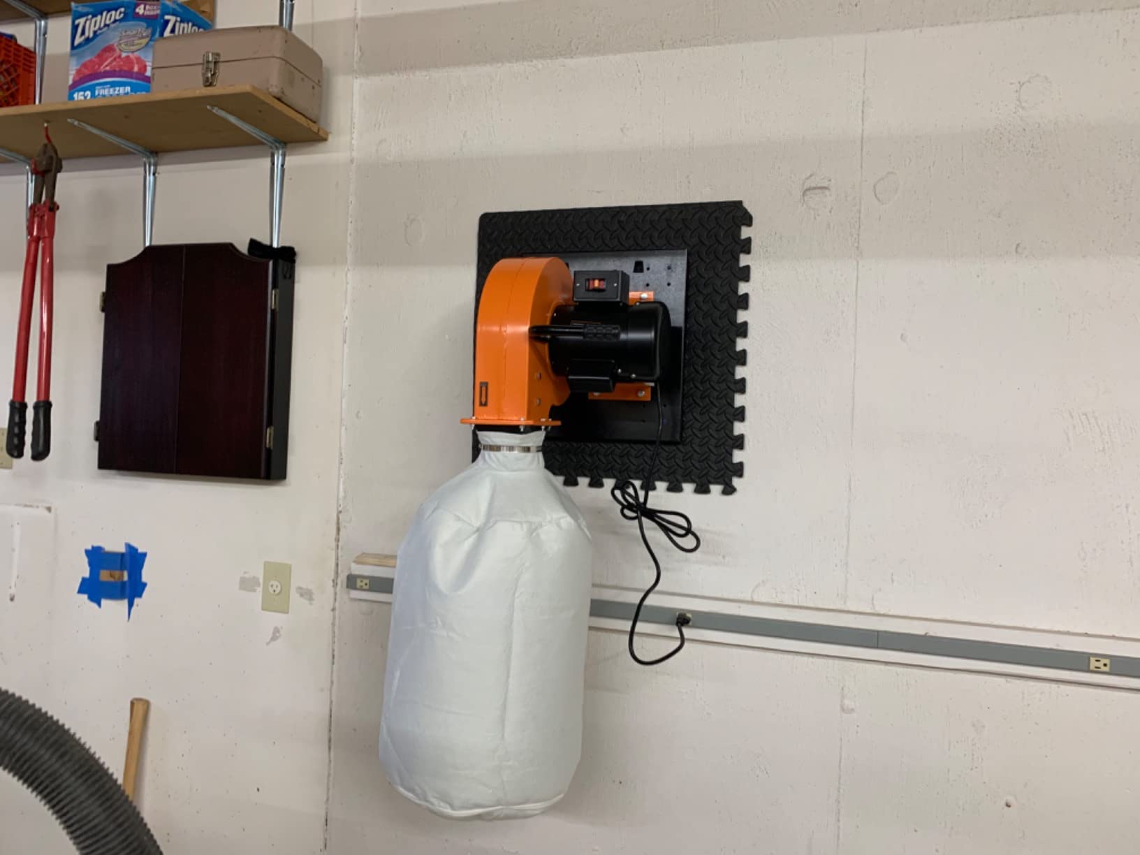 WEN Woodworking Dust Collector, 7.4-Amp Induction Motor with 15-Gallon Bag, Mobile Base, and Optional Wall Mount (DC3474) customer photo 1