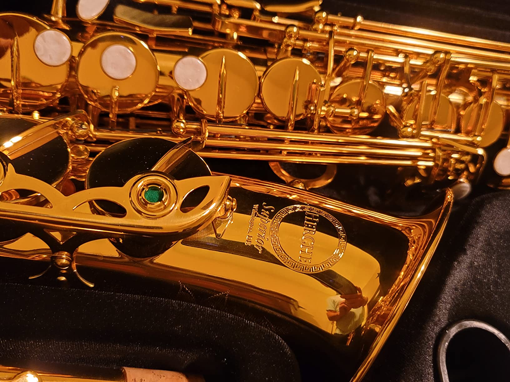 Herche Superior Alto Saxophone X3 - Professional Instrument for All Levels, High F# Key, Educator Approved customer photo 1