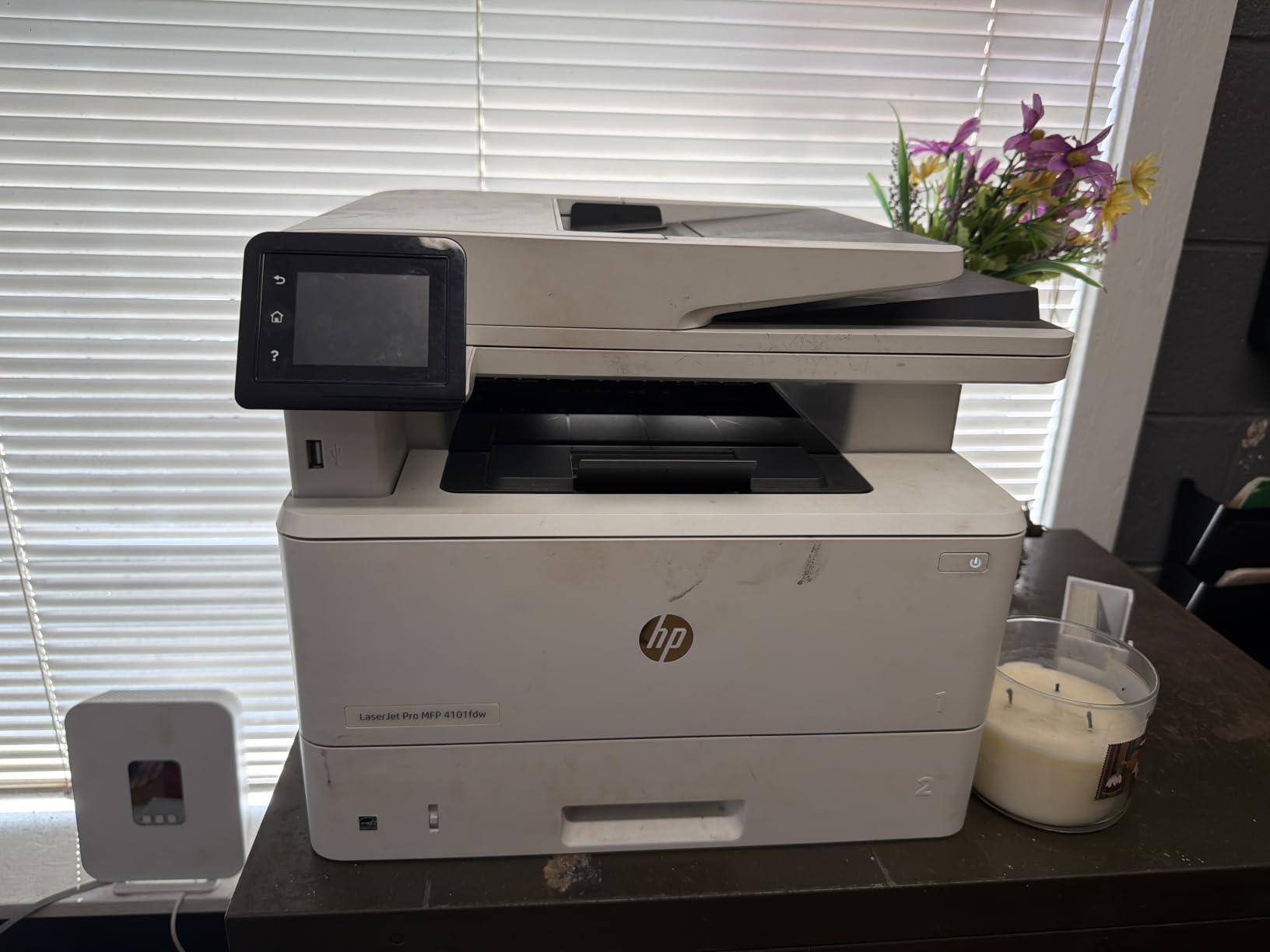 HP Laserjet Pro MFP 4101fdw Wireless Black & White All-in-One Laser Printer, Scanner, Copier, Fax, Best-for-Office (2Z619F) customer photo 2